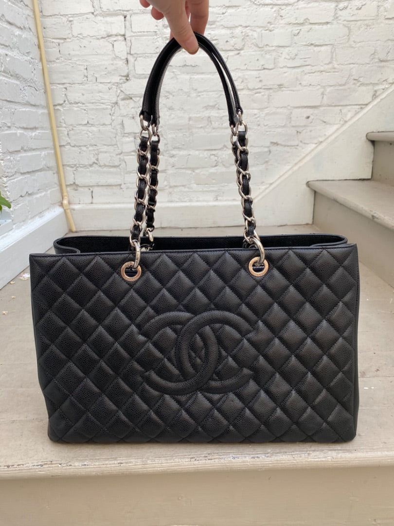 Chanel GST XL Black Caviar SHW #18, Dustbag