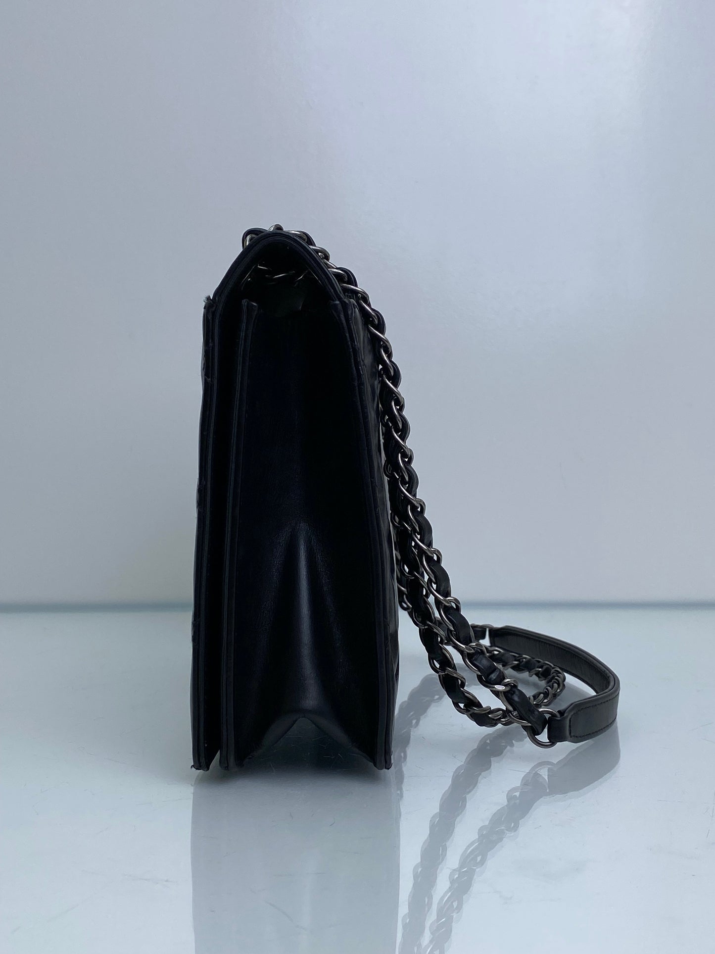 Chanel Black Ballerine Quilted Calfskin Medium Flap Bag RHW #21