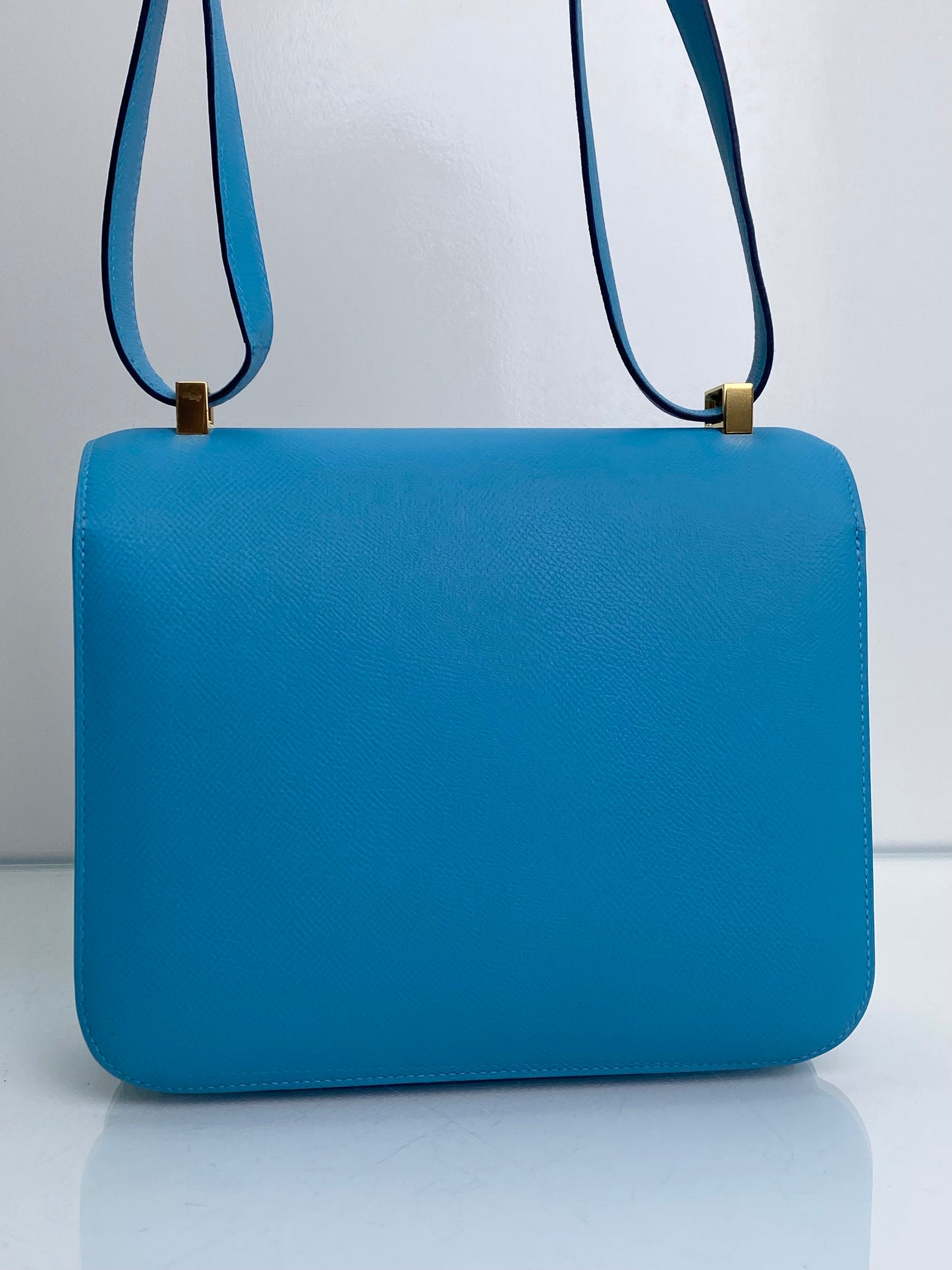 Hermes Constance 24 Bleu Celeste Epsom GHW #C