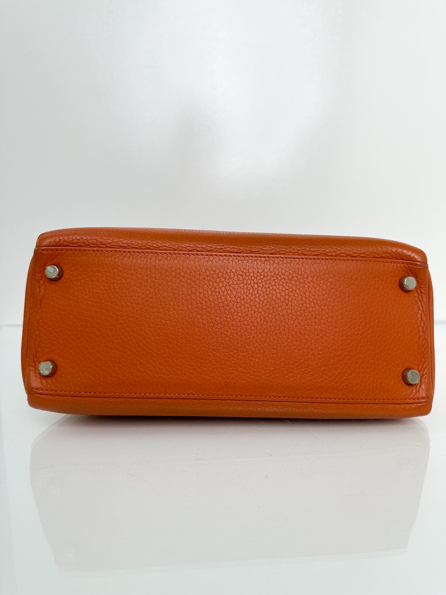 Hermes Kelly 28 Orange Togo PHW #H