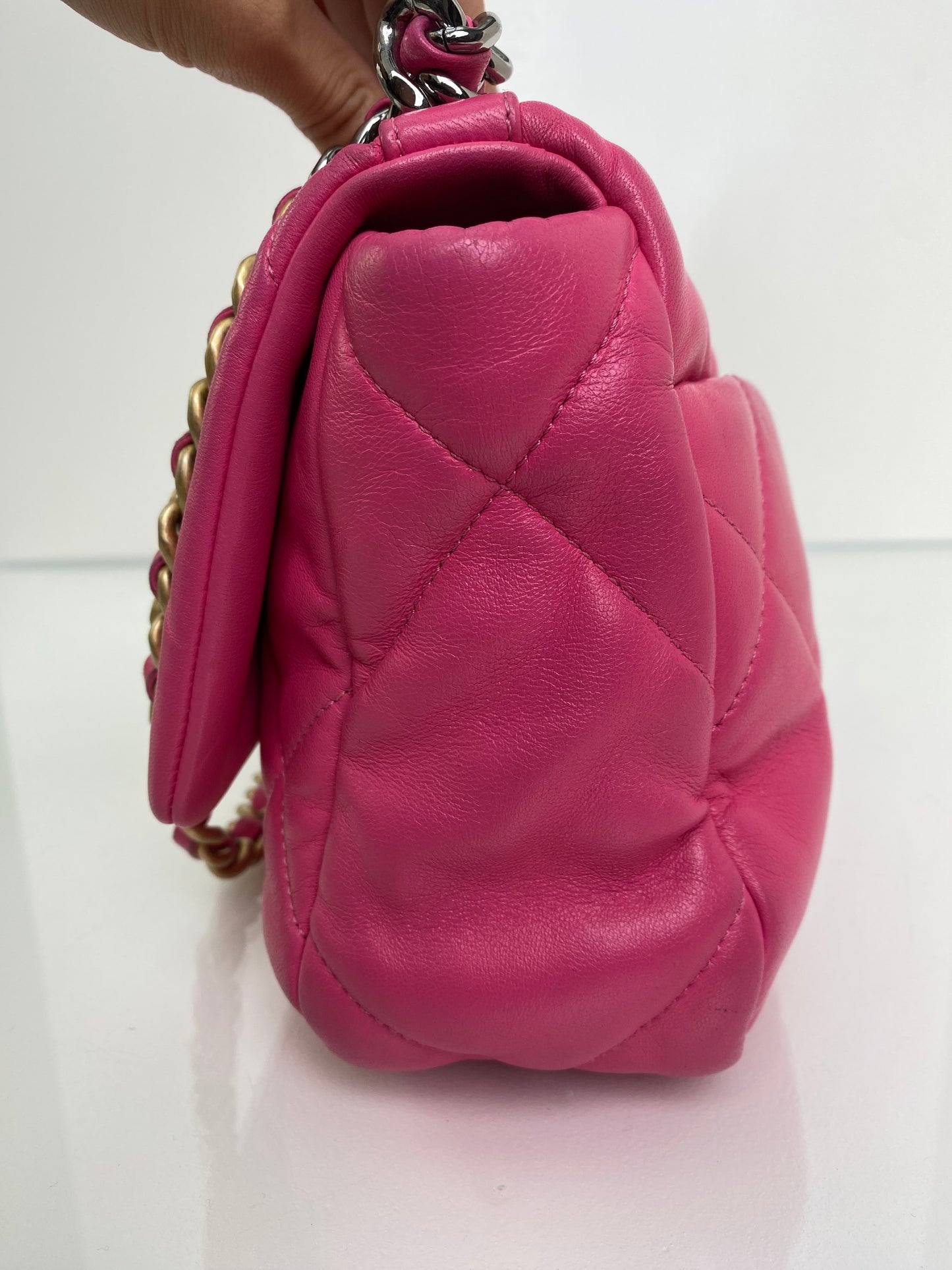 Chanel Pink 19 Medium Flap Bag TTHW