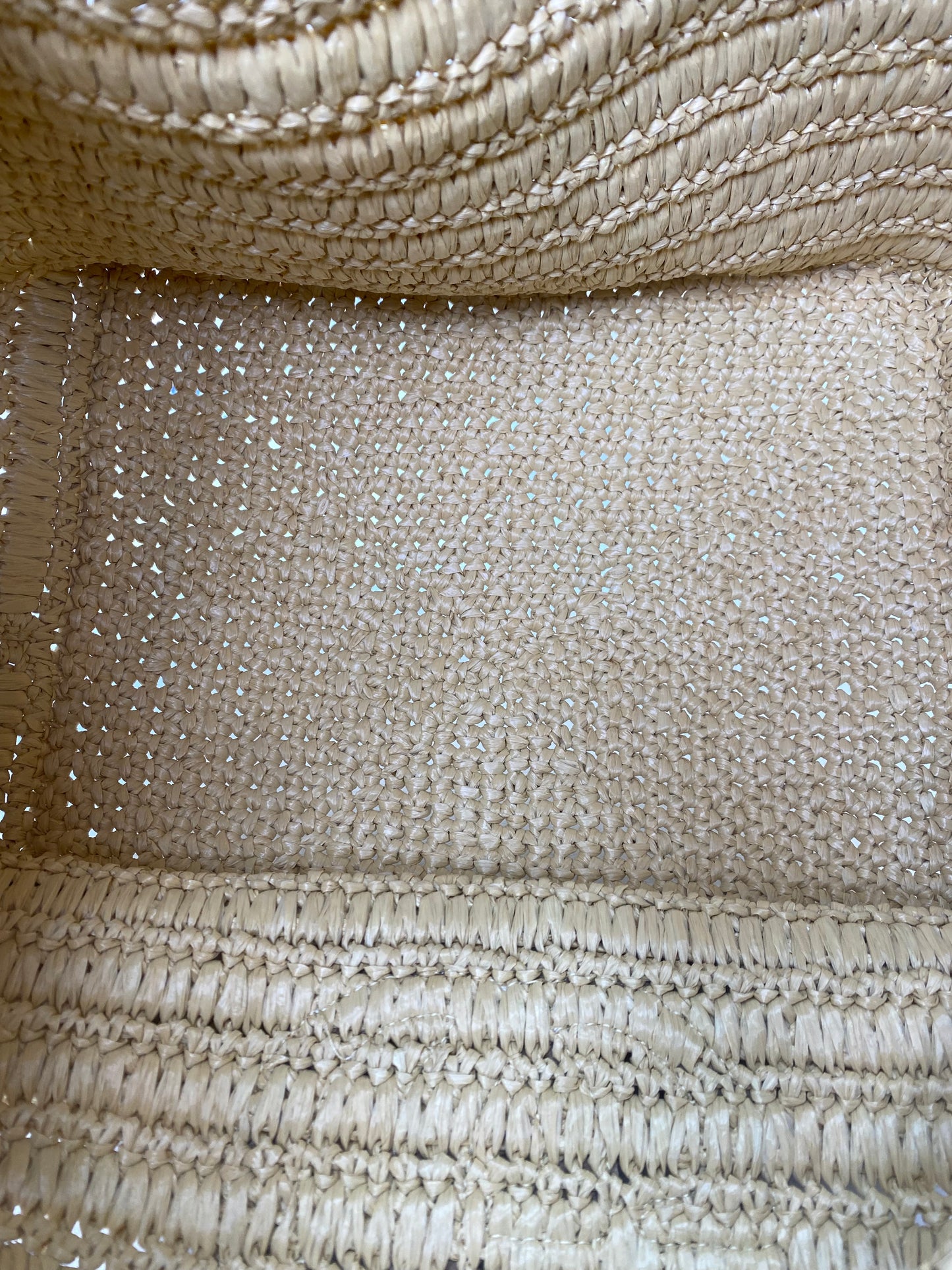 Gucci Brown Leather & Raffia Woven Medium Tote Bag