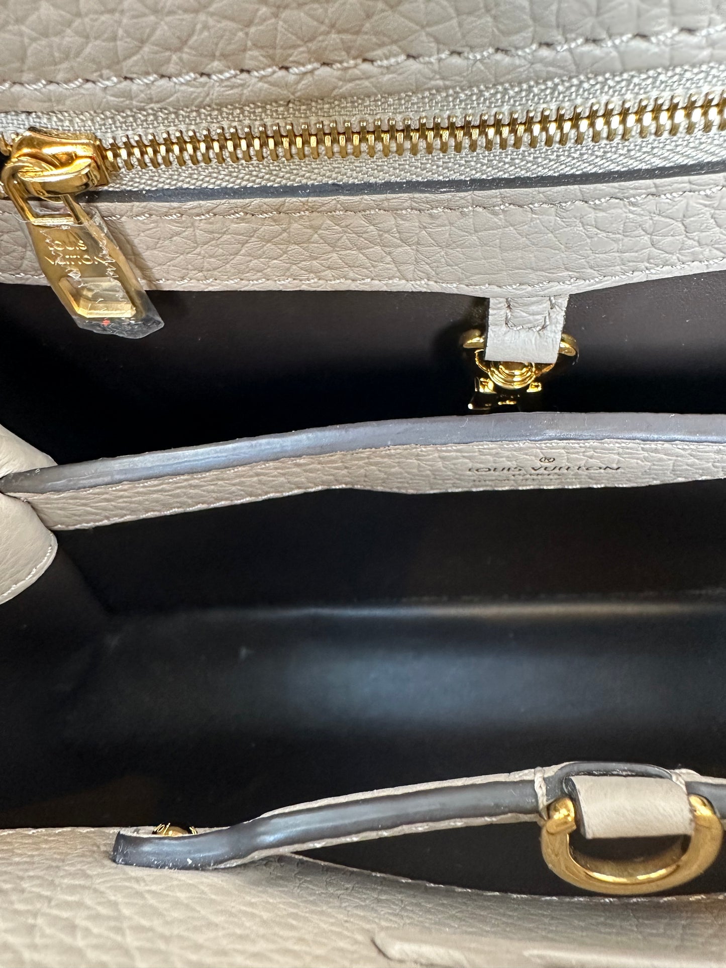 Louis Vuitton Leather Capucines Beige & Exotic Bag
