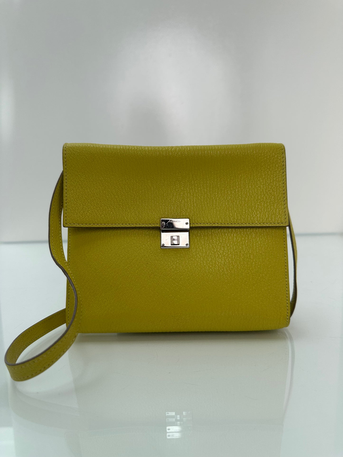 Hermes Clic 16 Lime Chèvre PHW