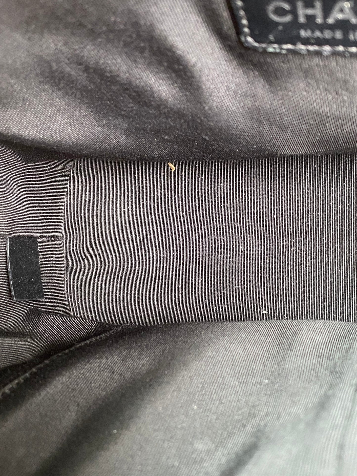 Chanel Black On Black Crinkled Calfskin Gabrielle Bag BHW #28