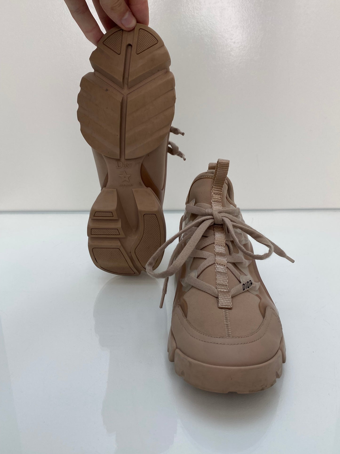 Dior Tan Mauve Sneakers, 38