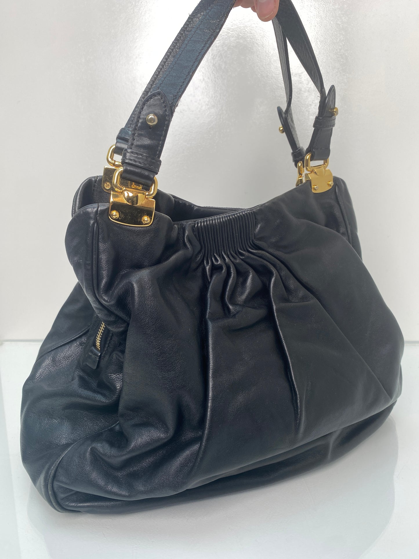 Miu Miu Black Leather Bag GHW