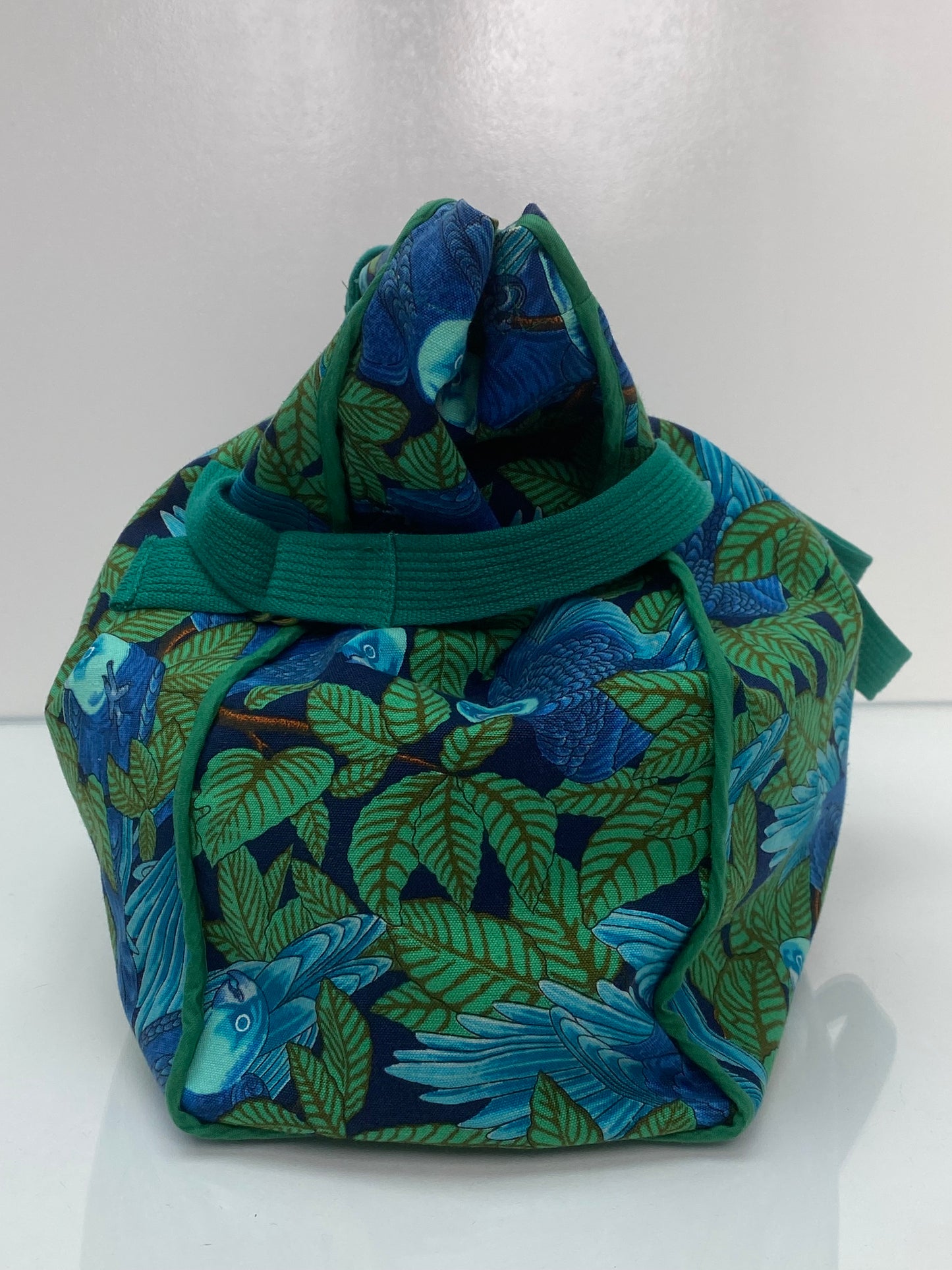 Hermes Green & Blue Birds Large Tote