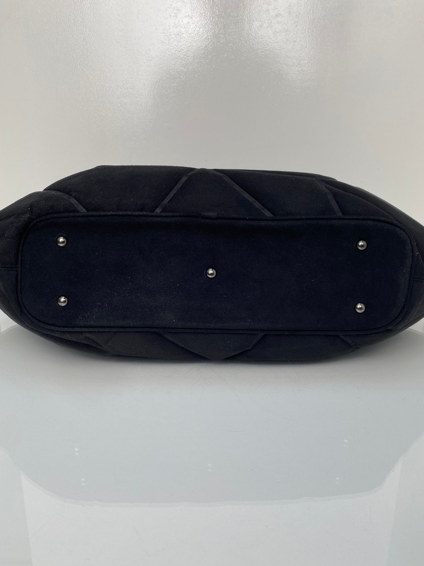 Isssey Mayake Black Cloth Geometric Tote Bag