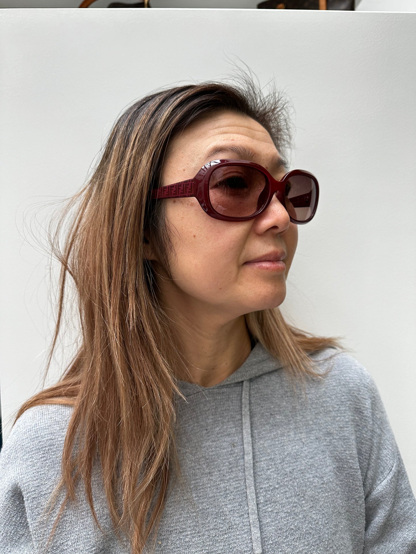 Fendi Maroon Sunglasses (As Is)