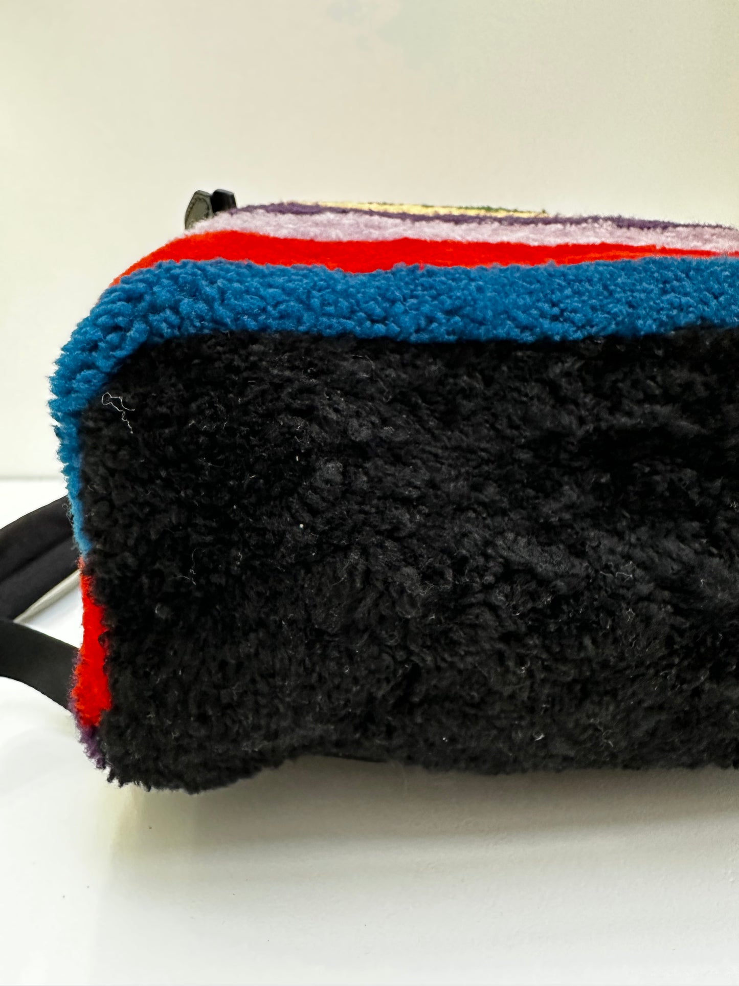 Fendi Shearling Multicolor Monster Backpack