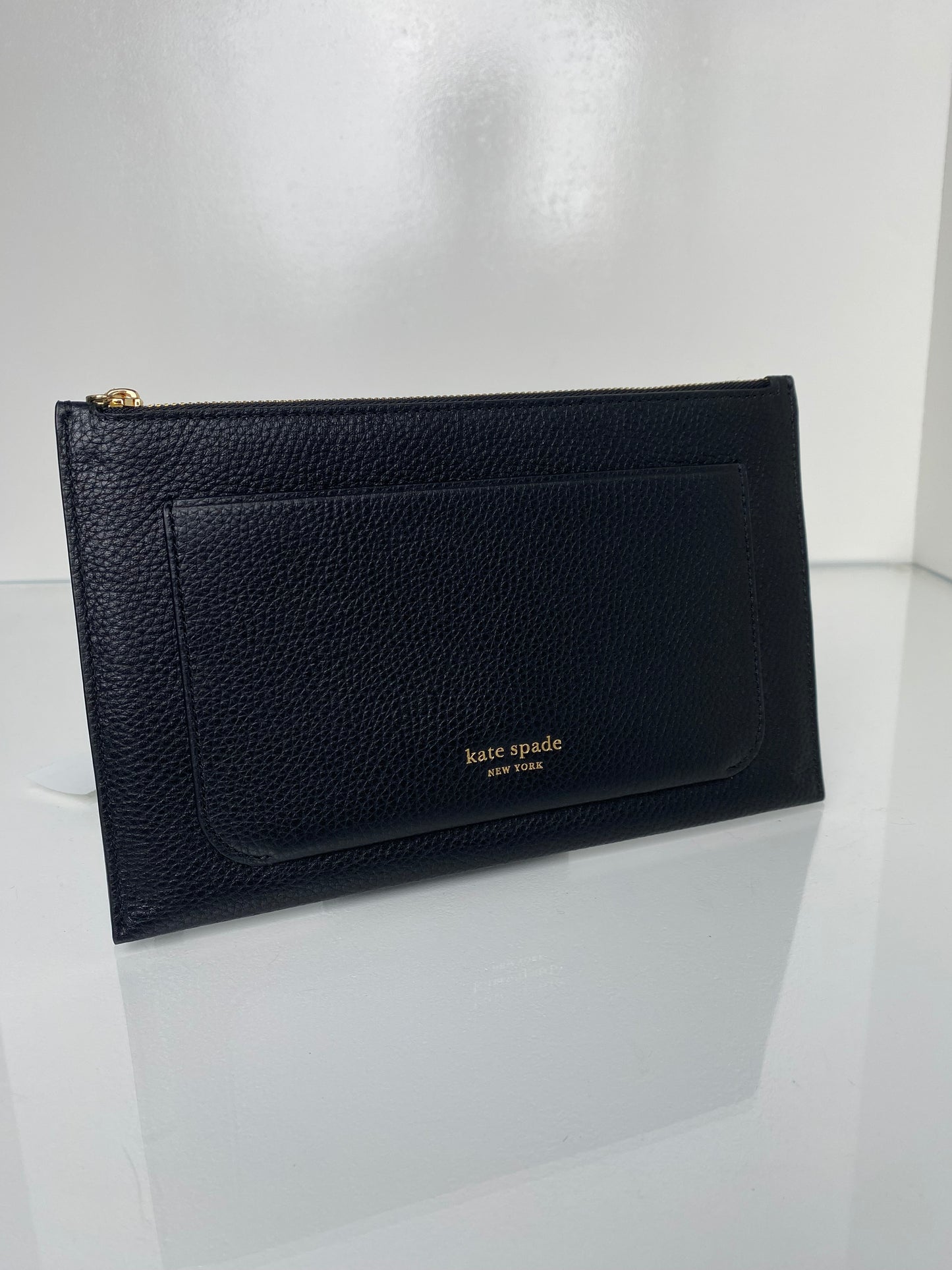 Kate Spade Black Leather Wristlet
