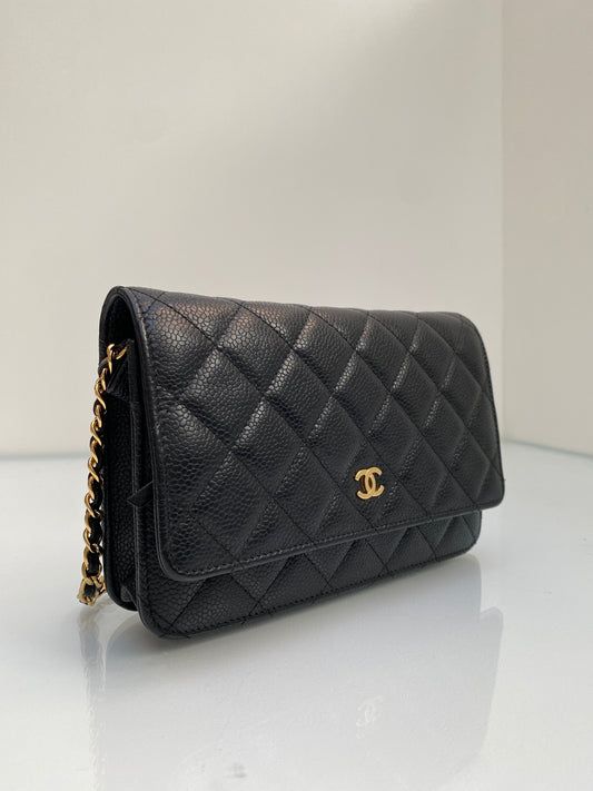 Chanel Black Caviar Leather WOC GHW