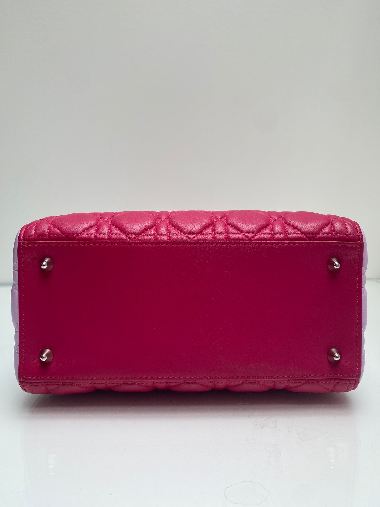 Christian Dior Lady Dior Pink/Black Medium