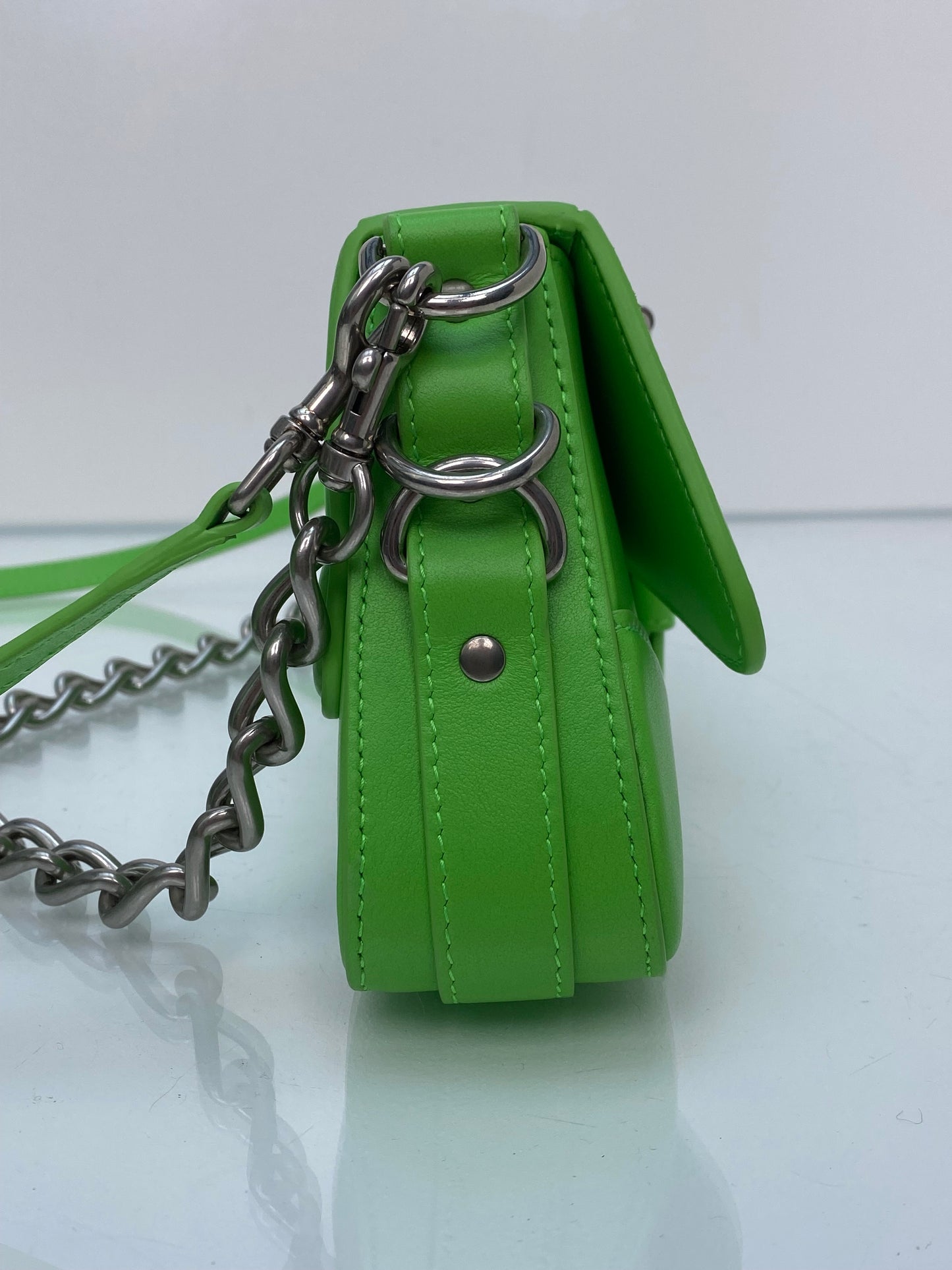Balenciaga Neon Green Lindsay Shoulder Bag