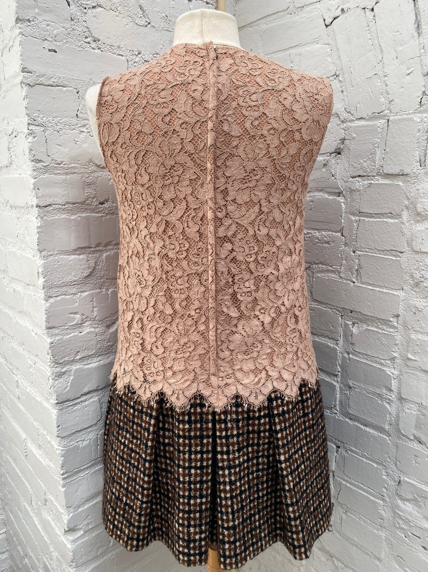 Dolce & Gabbana Lace/Wool Dress, 40 (As Is)