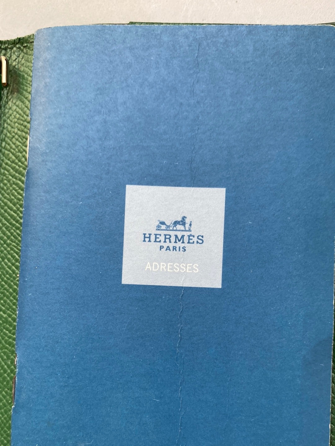 Hermes Navy Address Book & Pen