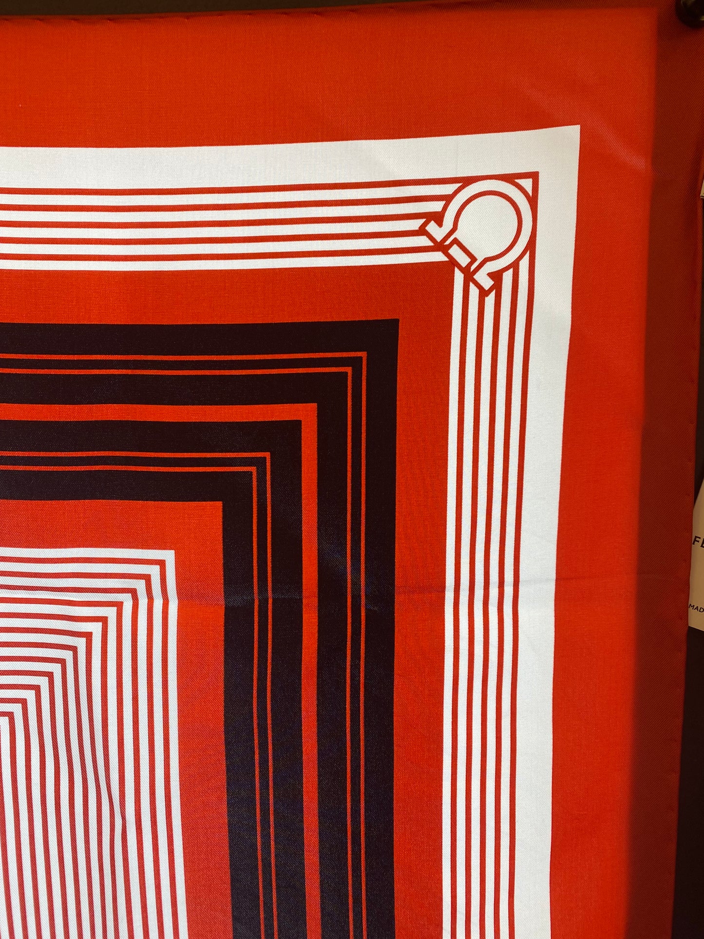 Ferragamo Red Silk Scarf