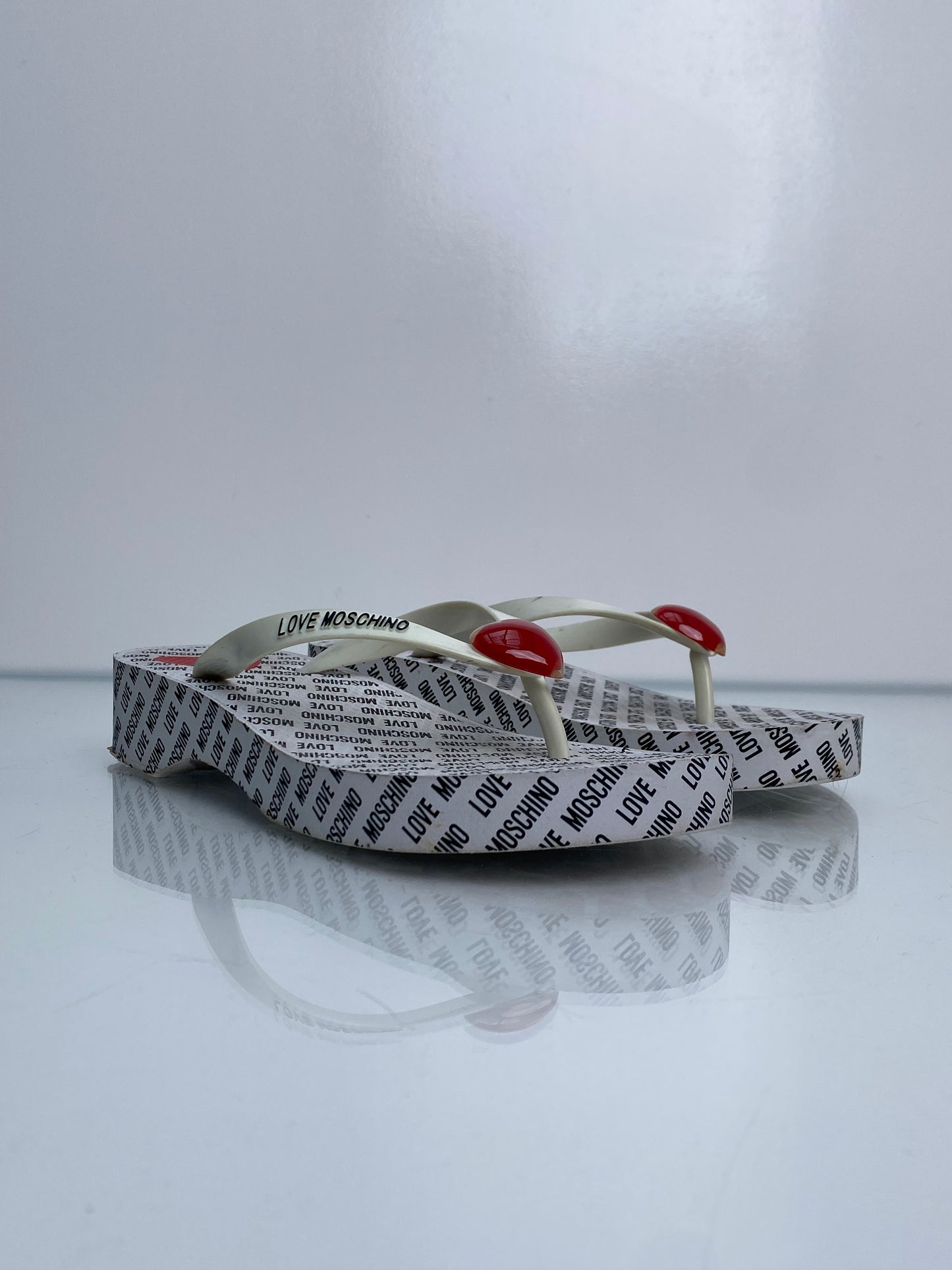 Love Moschino Heart Flip Flops, 40