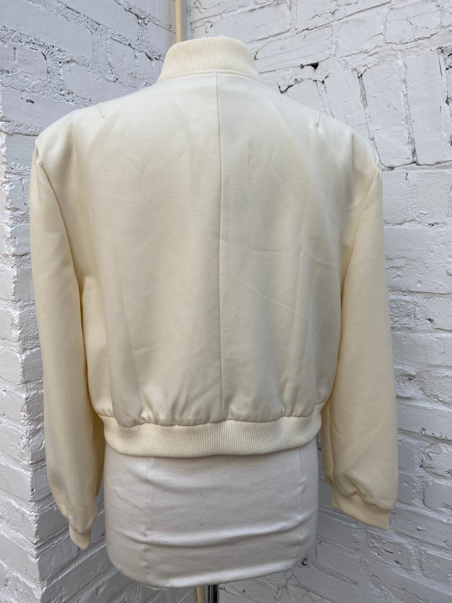 Indefeir Cream Varsity Jacket & Shorts Set, S