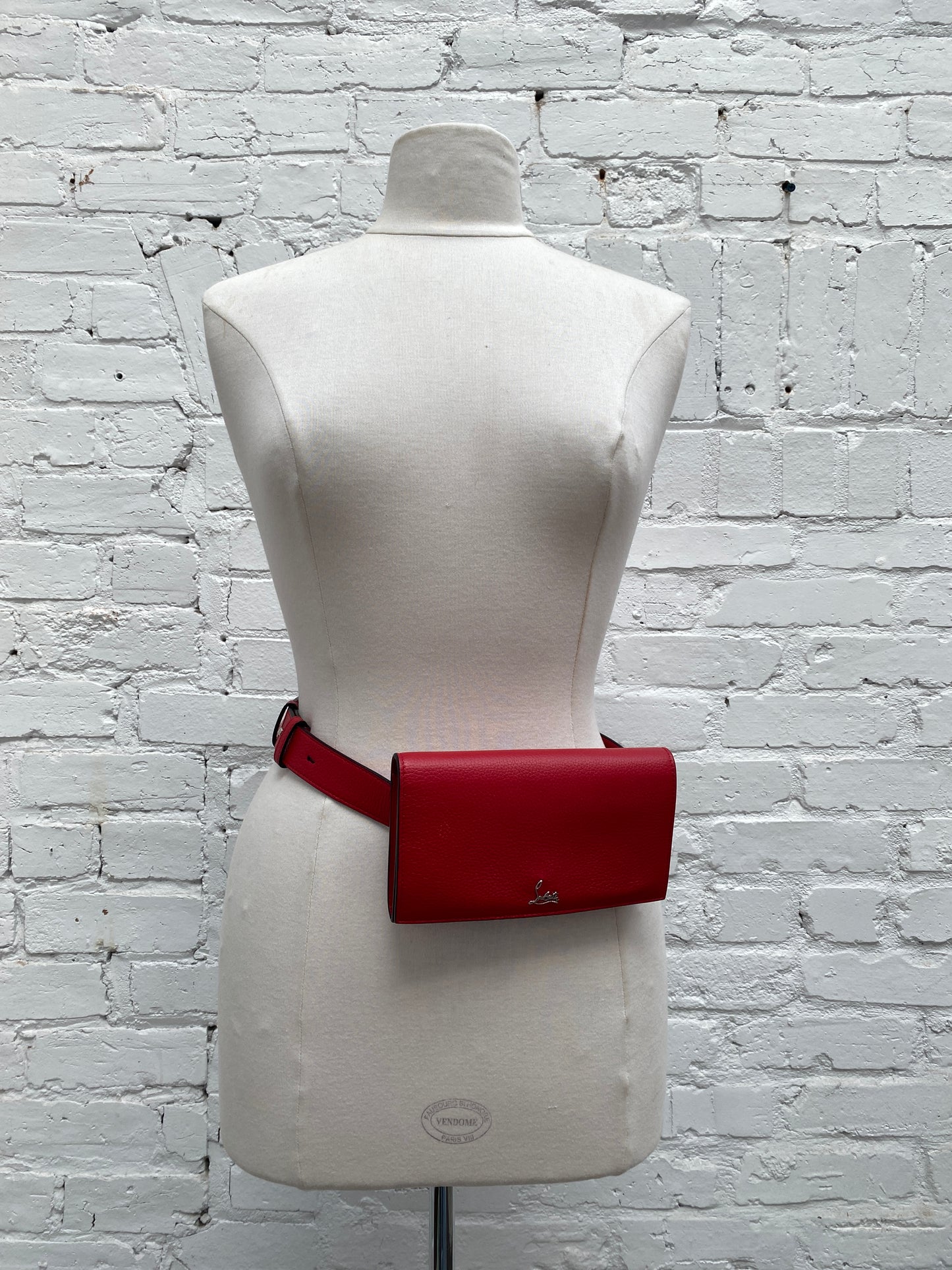 Christian Louboutin Red Chain Convertible Belt Bag