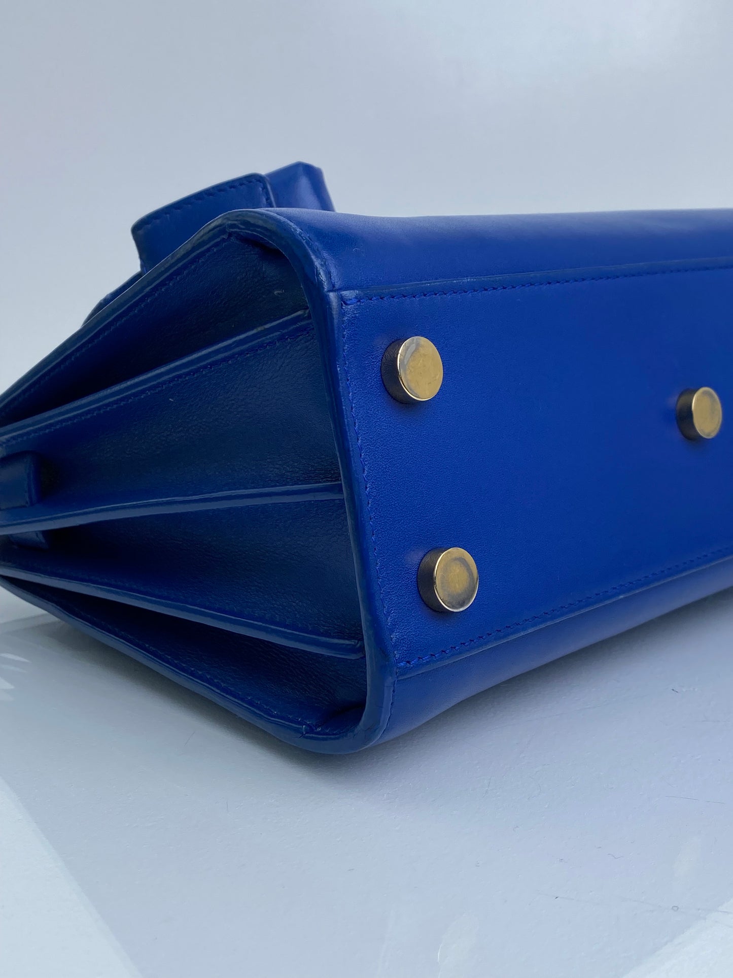 Saint Laurent Blue Crossbody Mini Nano GHW