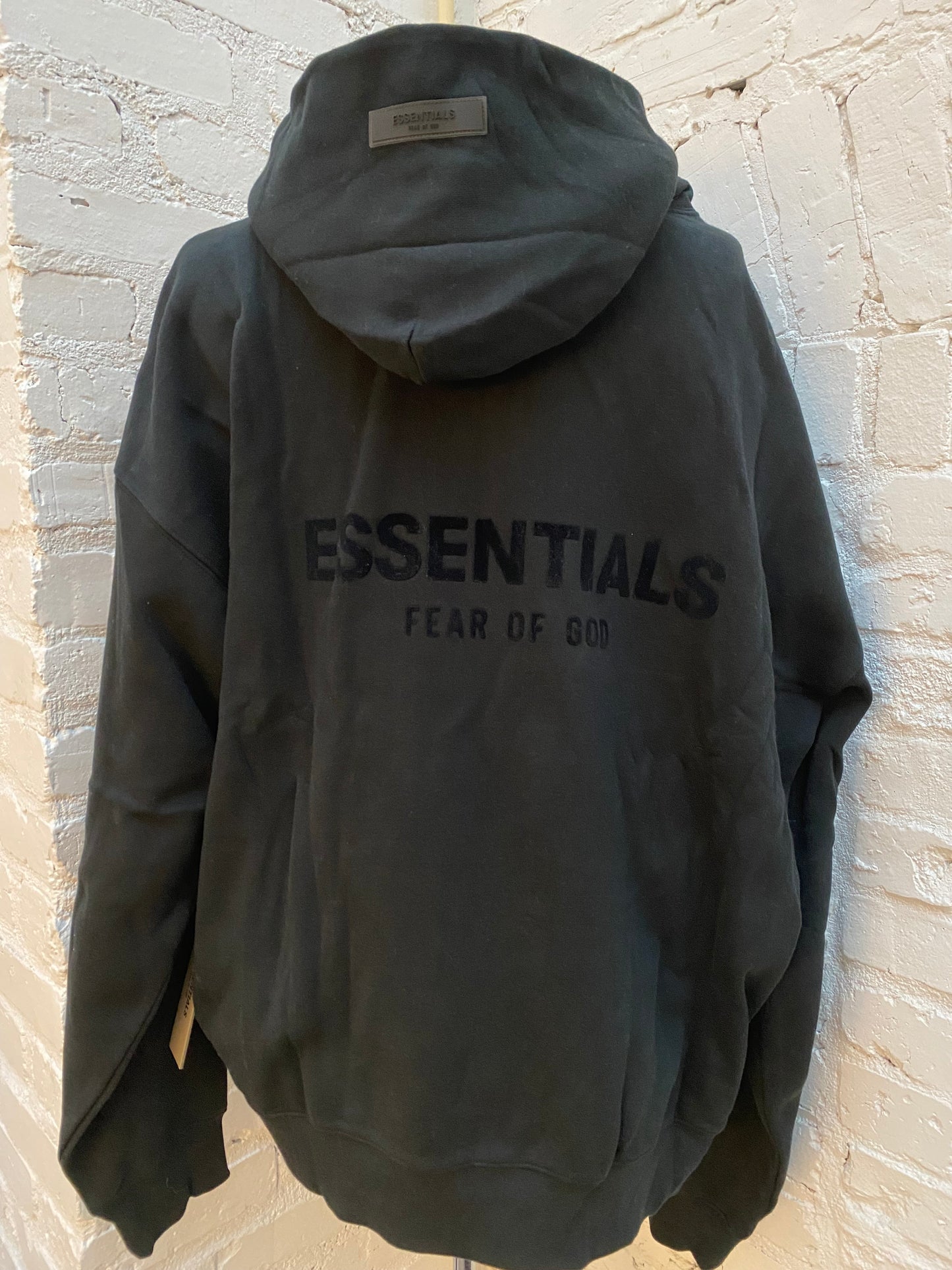Essentials Black Hoodie, L