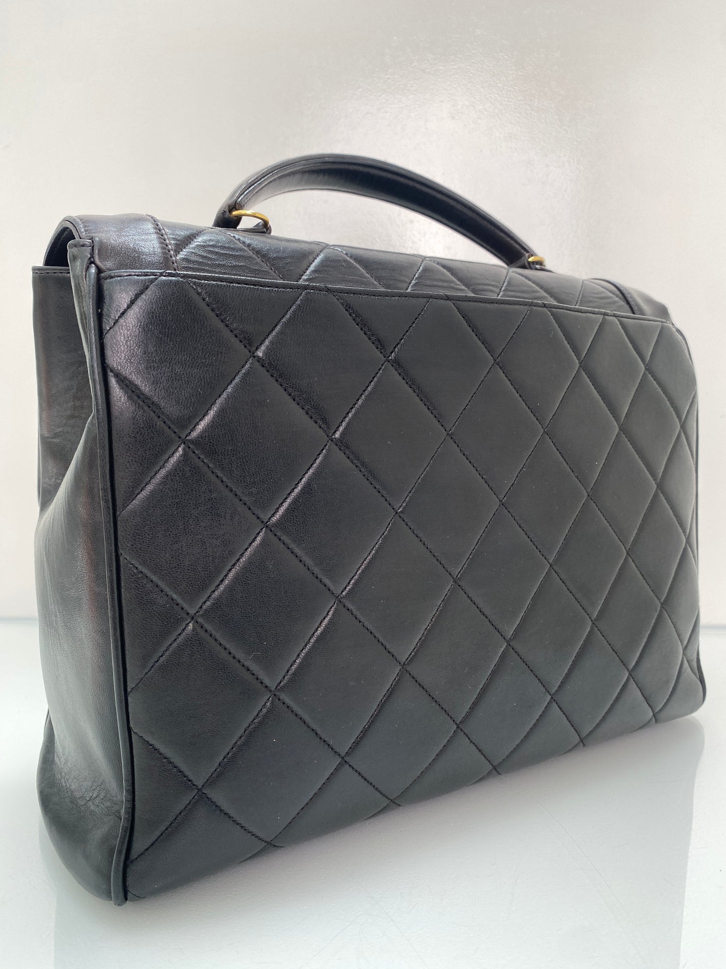 Chanel Kelly Vintage Black Lambskin GHW #07