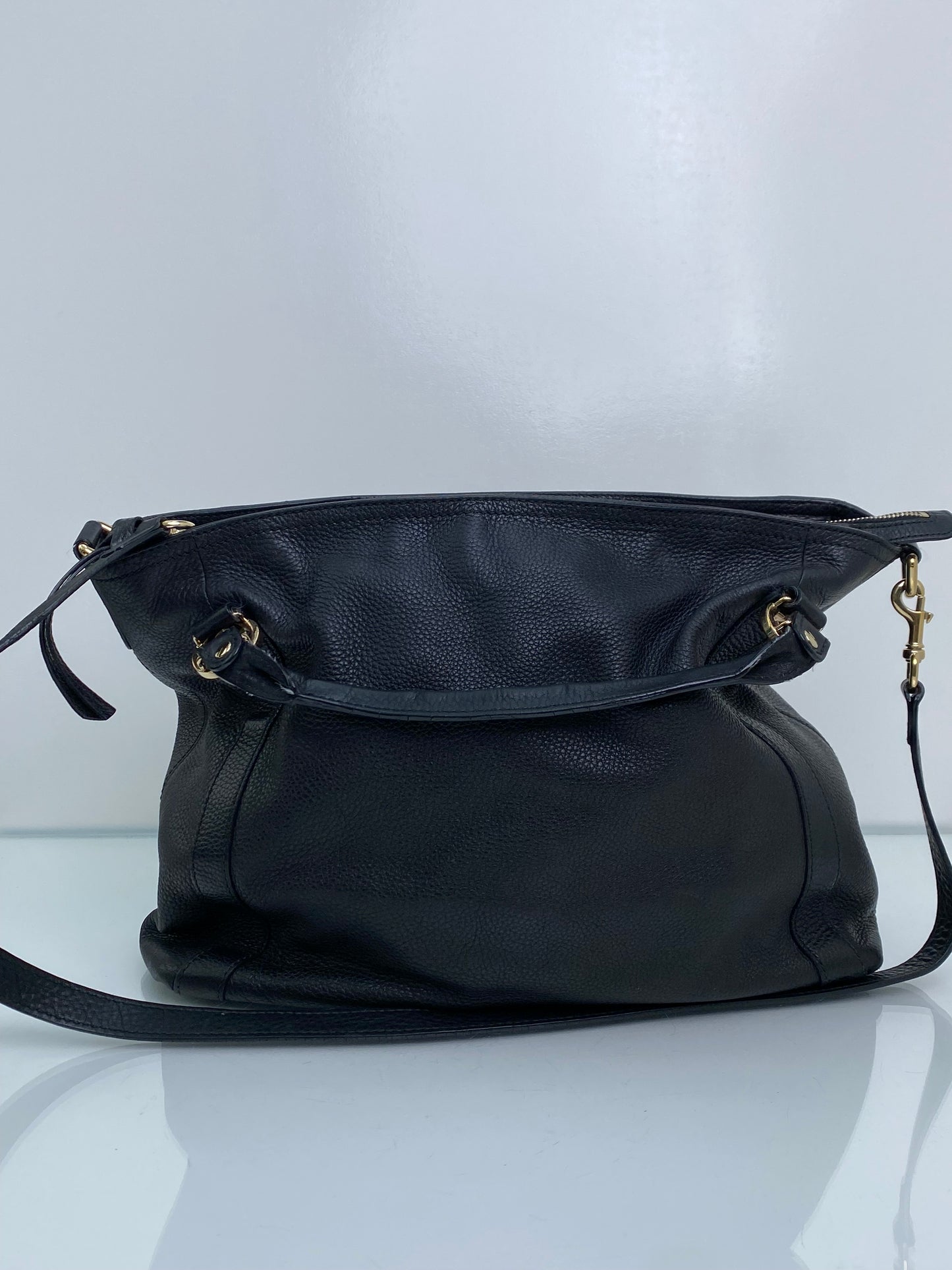Gucci Miss GG Black Leather Shoulder Bag GHW
