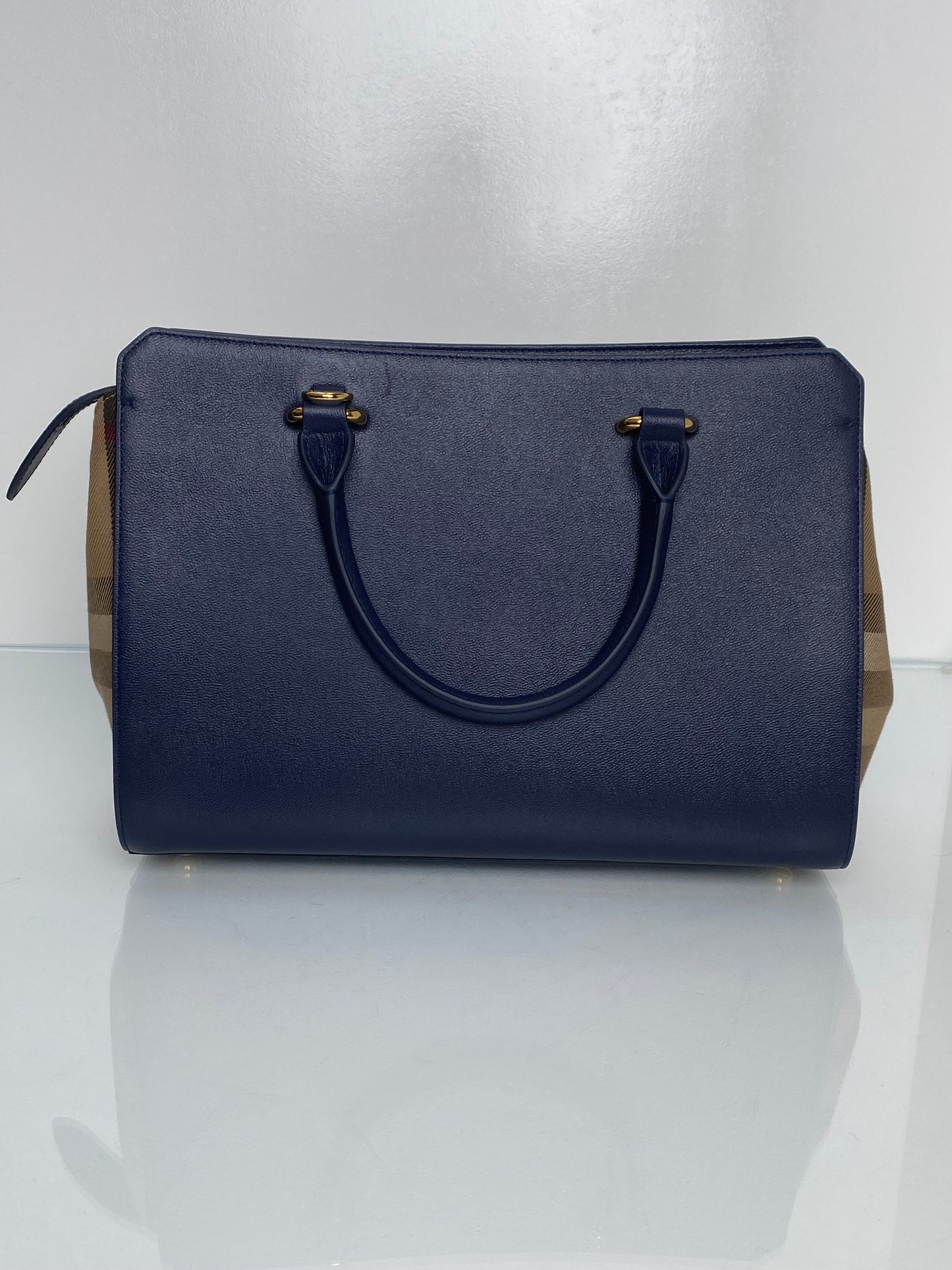 Burberry Banwell Navy Tote GHW