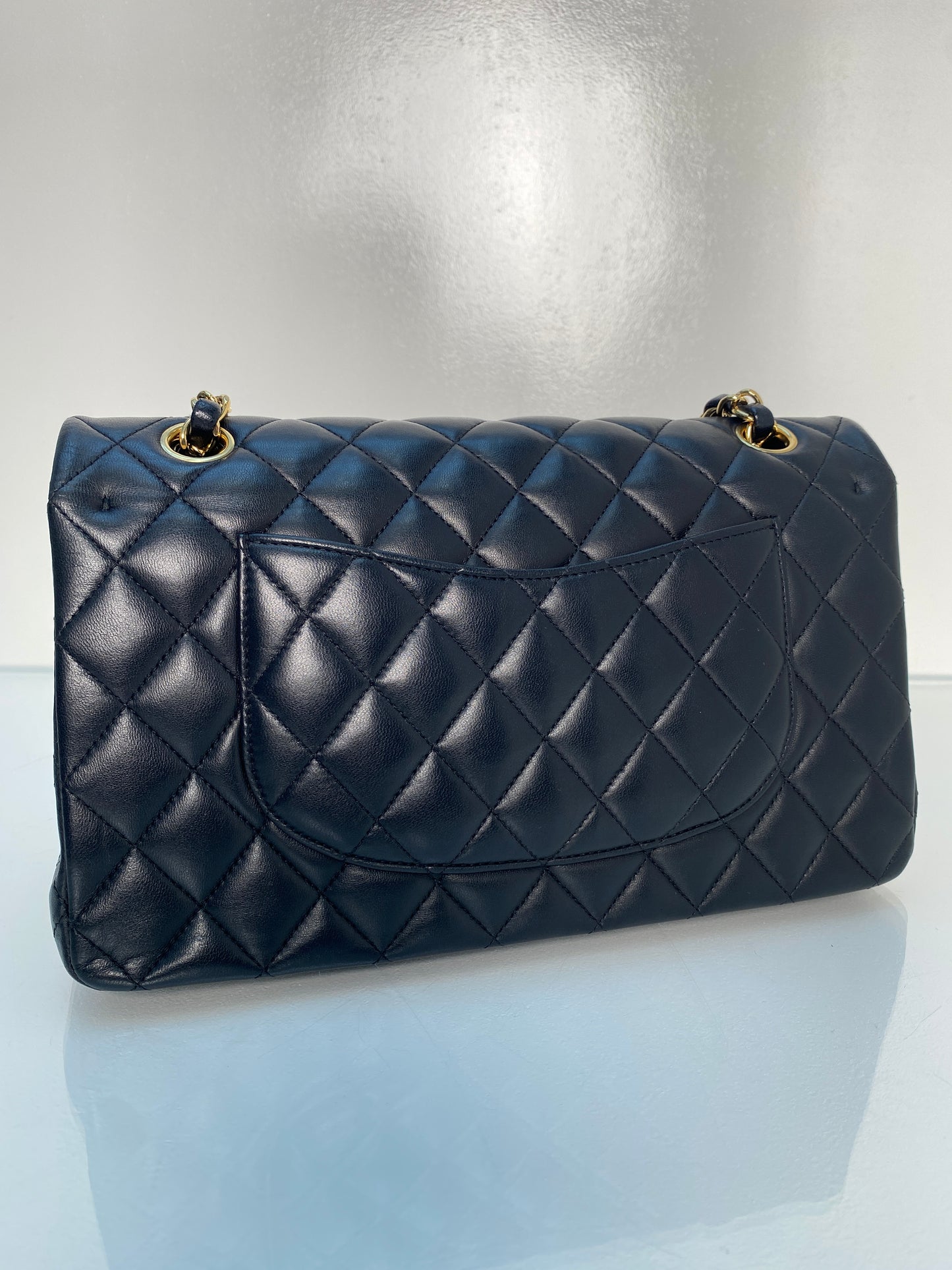 Chanel Medium Double Flap Black Lambskin GHW #23