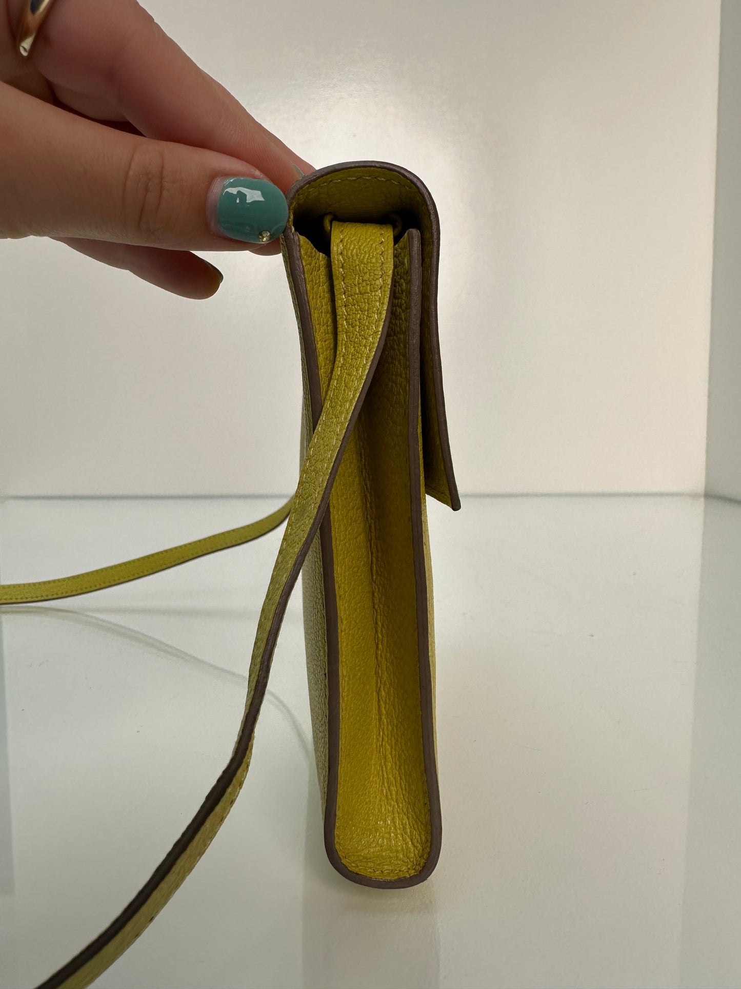 Hermes Clic 16 Lime Chèvre PHW