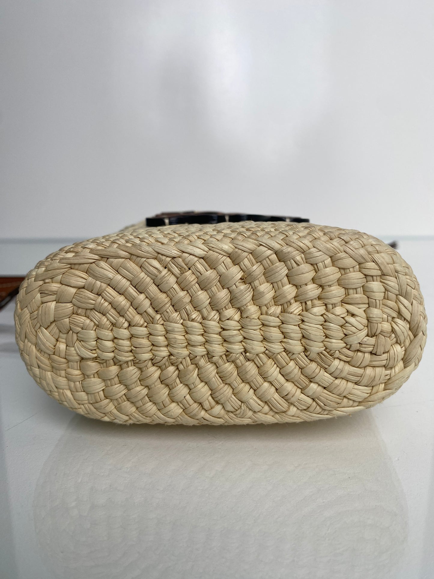 Loewe Square Pocket Raffia Crossbody Bag