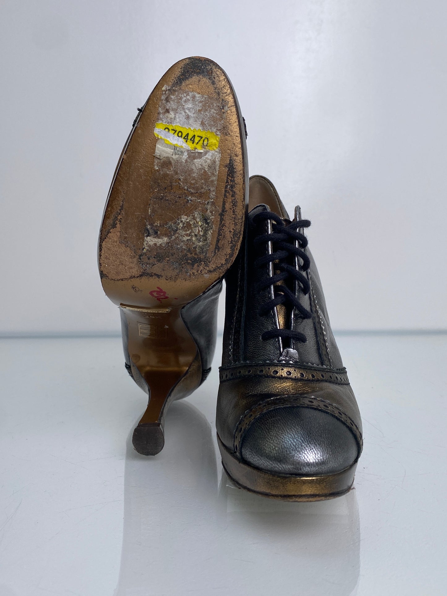 Dolce & Gabbana GunMetal Booties, 38.5