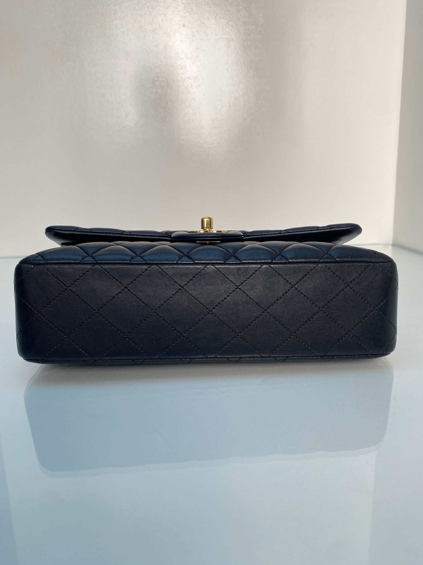 Chanel Medium Double Flap Black Lambskin GHW #23