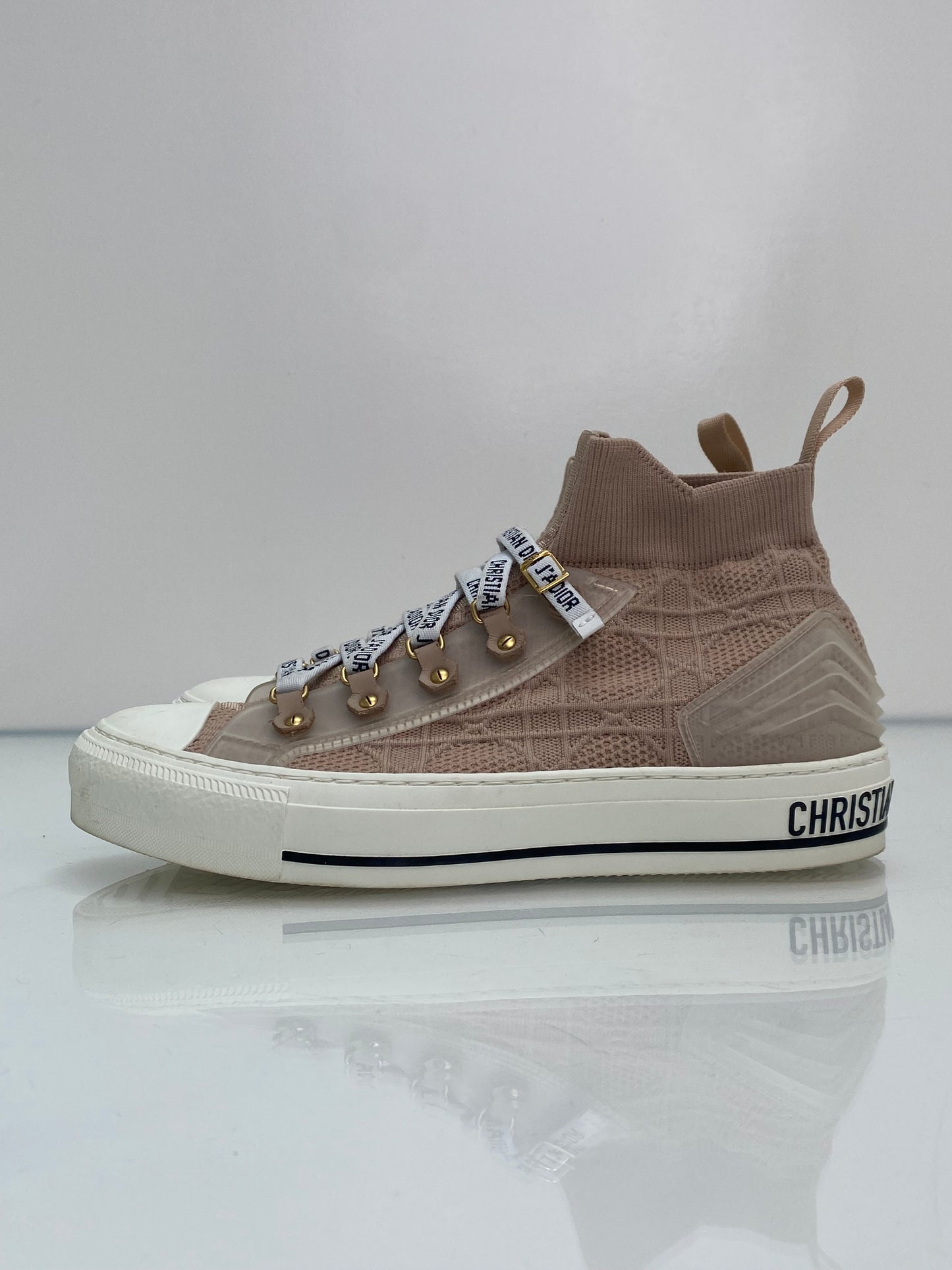 Christian Dior J’adior Blush Cannage Hightops, 38.5