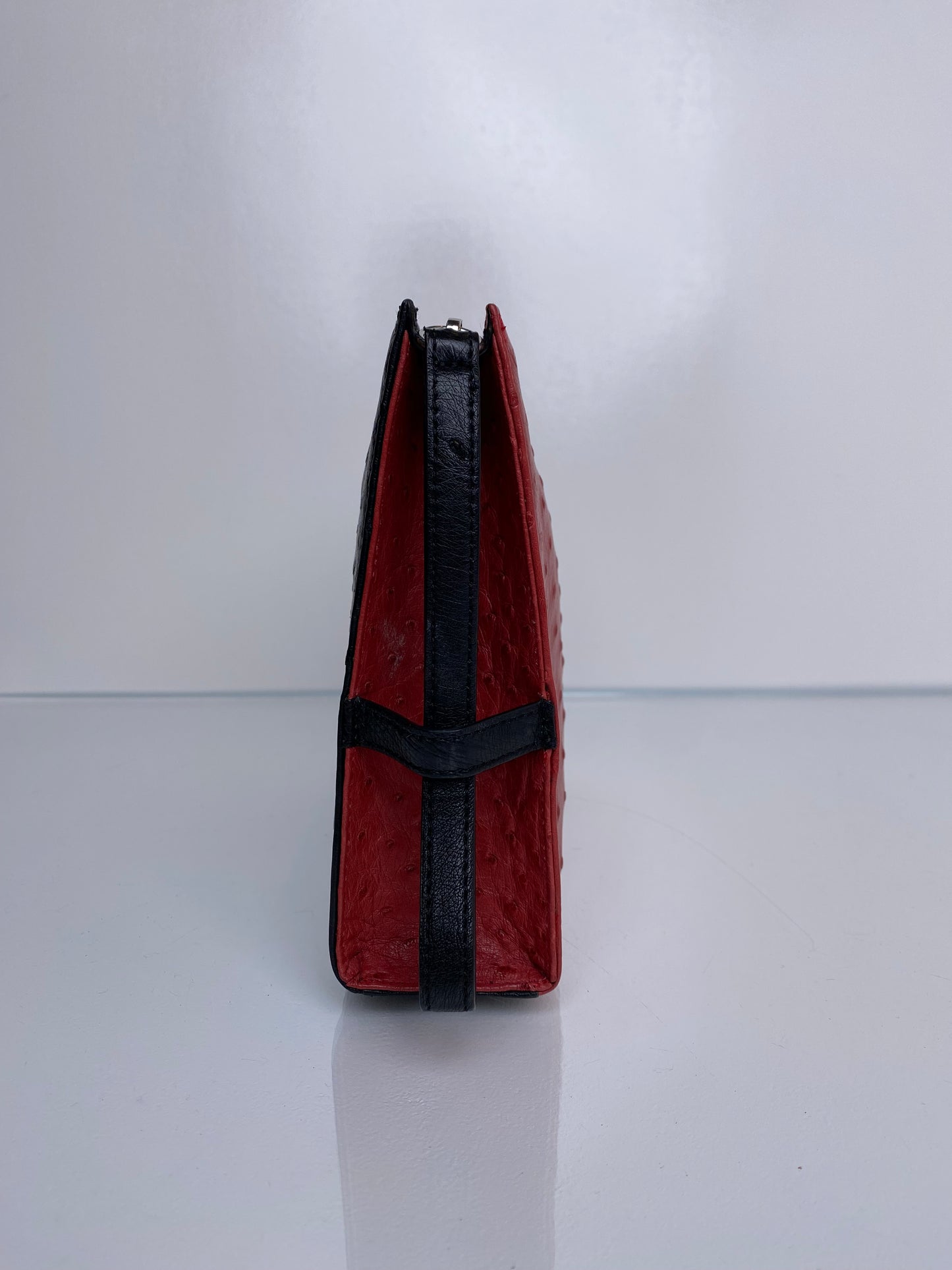 Cape Cobra Red & Black Exotic Wristlet