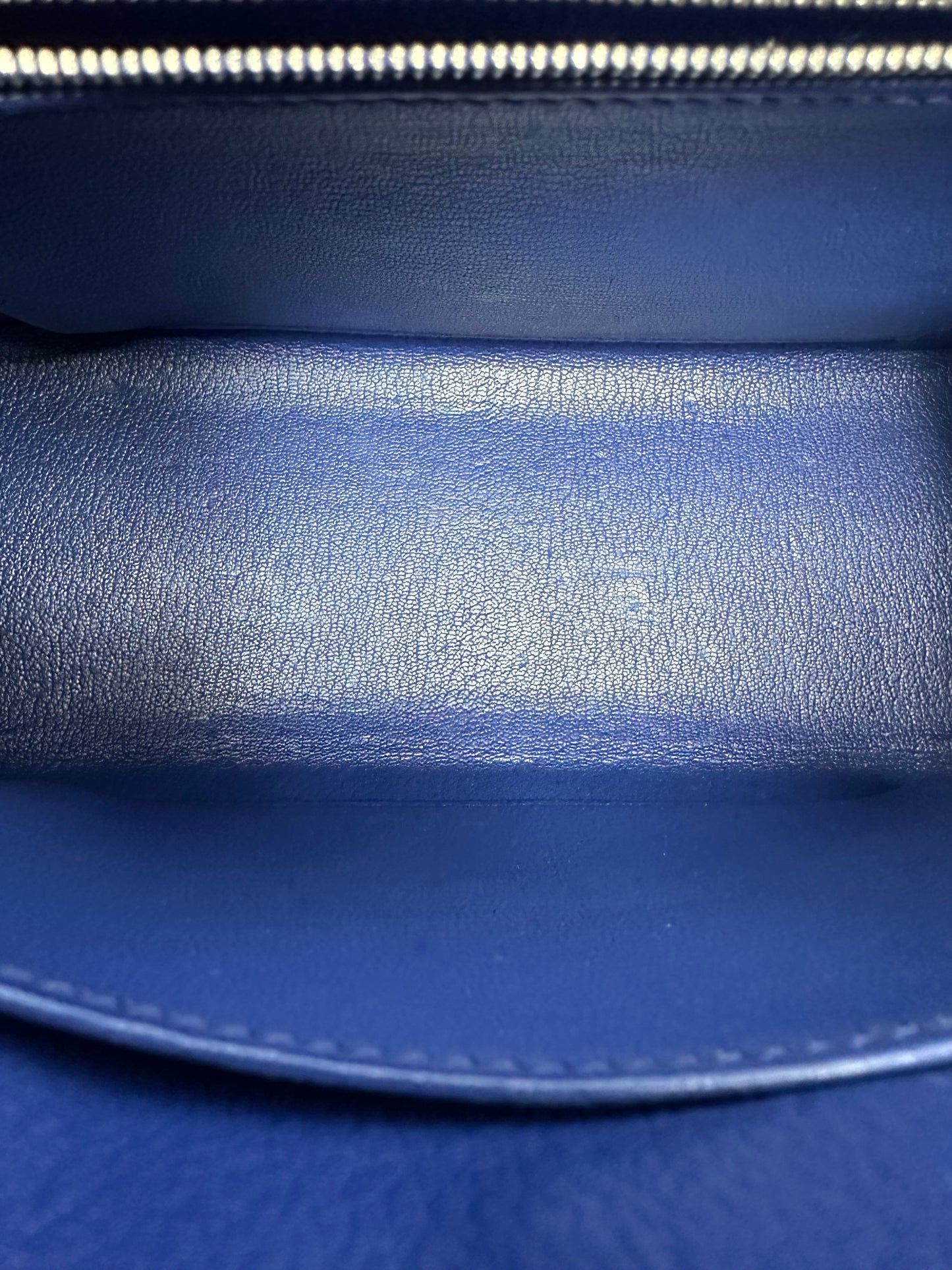 Hermes Kelly 25 Bleu Royal Epsom PHW #R