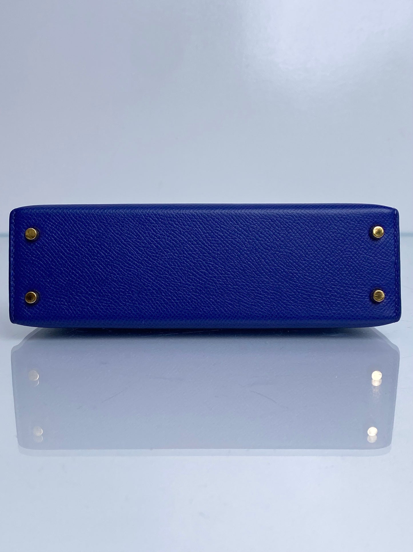 Hermes Mini Kelly Bleu Electrique Epsom GHW #C