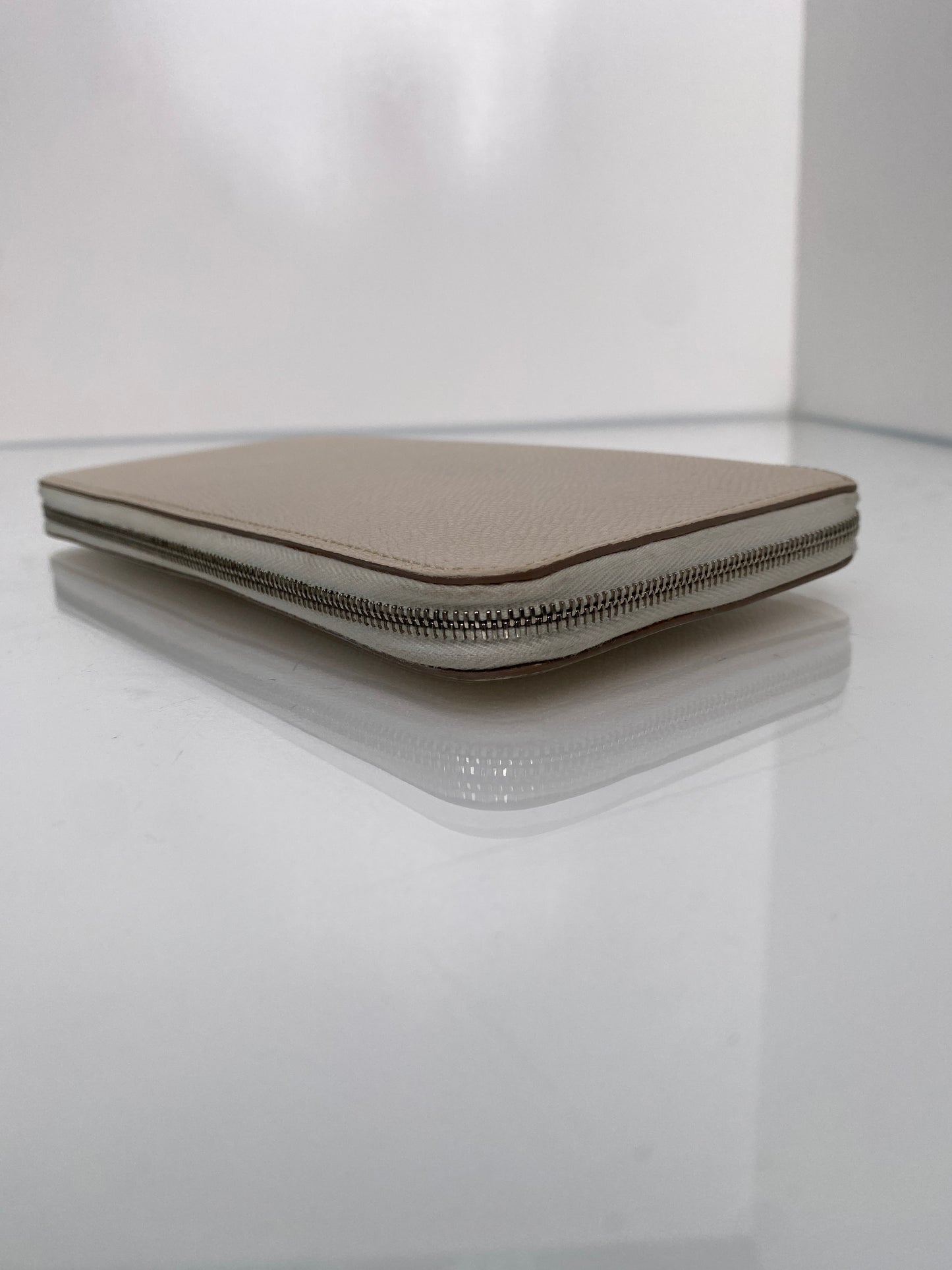 Hermes Azap Silk Nata Epsom Zip around Long wallet PHW