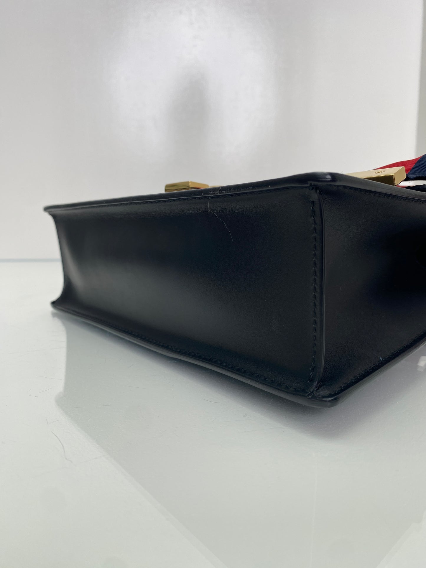 Gucci Black Webstripe Sylvie Bag GHW