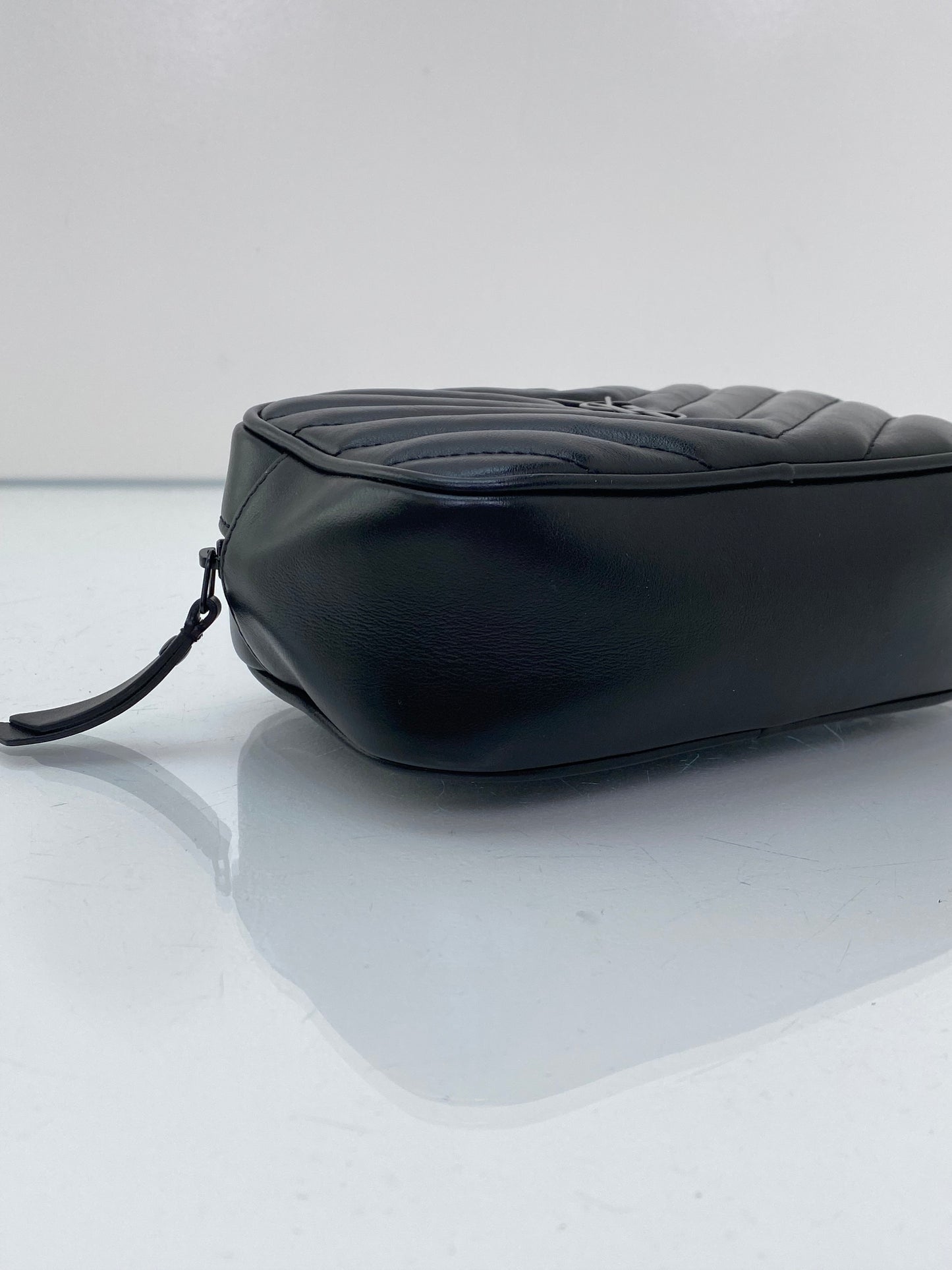 Saint Laurent Black Lou Lou Matelasse Belt Bag BHW (No Belt, Bag & Tassel Only)
