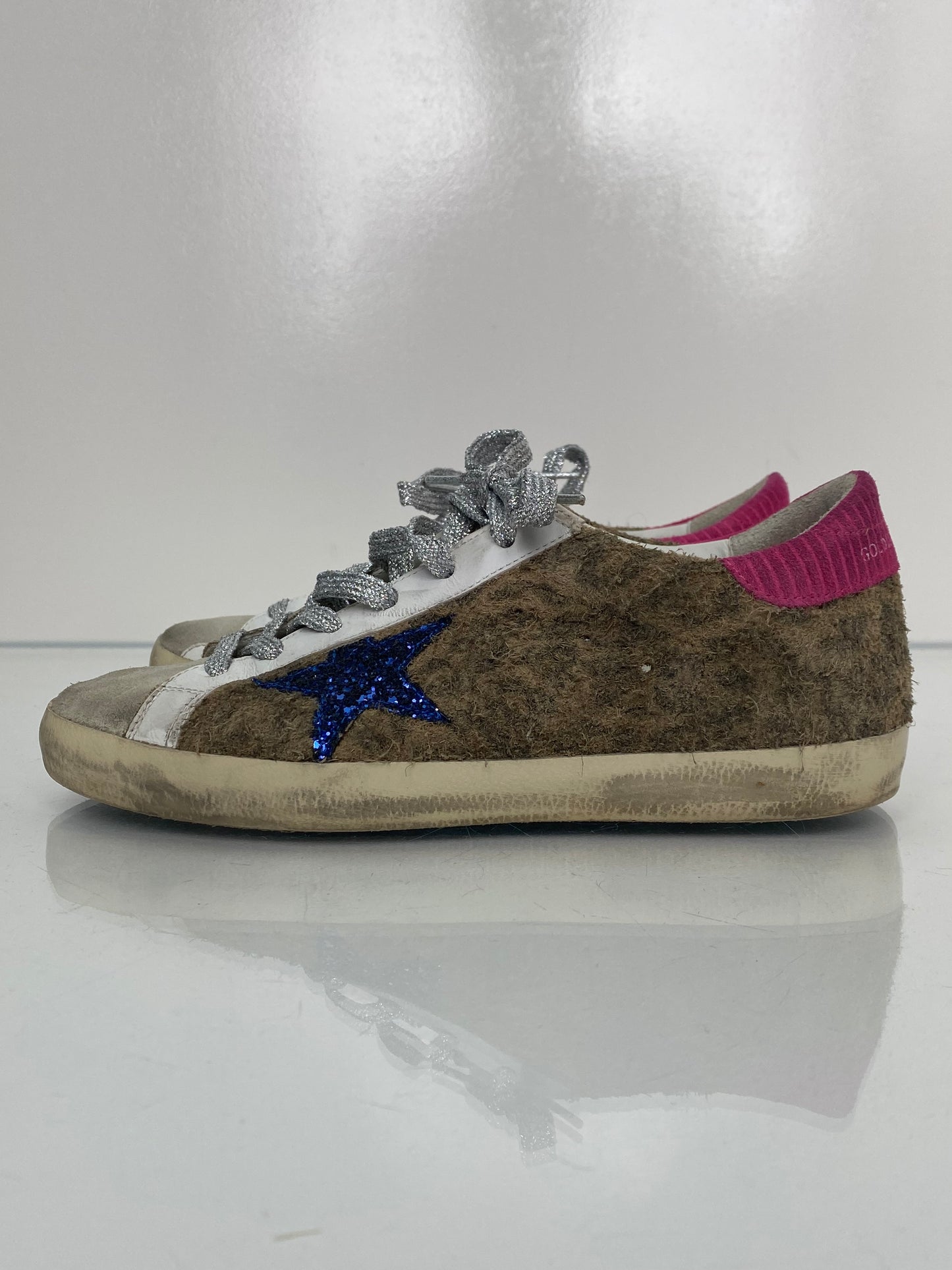 Golden Goose Cheetah & Pink Sneaker, 38