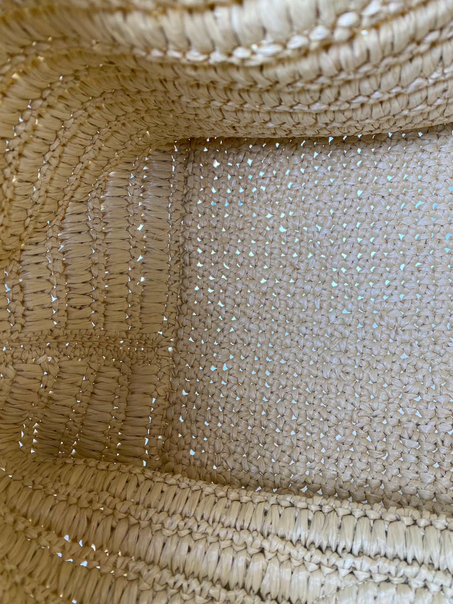 Gucci Brown Leather & Raffia Woven Medium Tote Bag