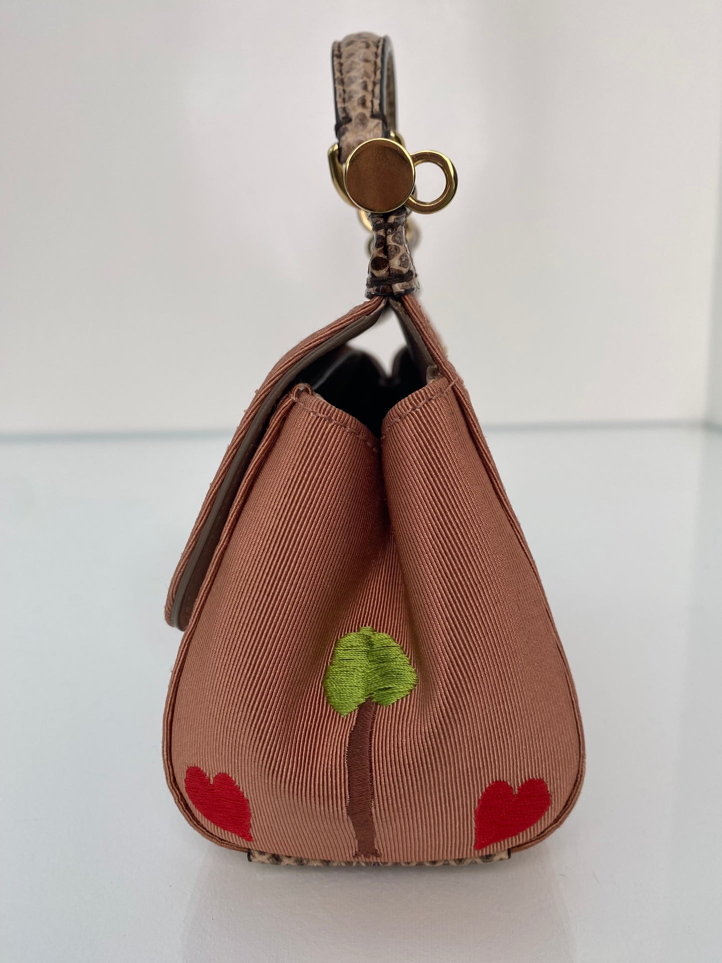 Dolce & Gabbana Nude & Multicolor Se La Mamma Piu Bella Del Mondo Miss Sicily Bag GHW