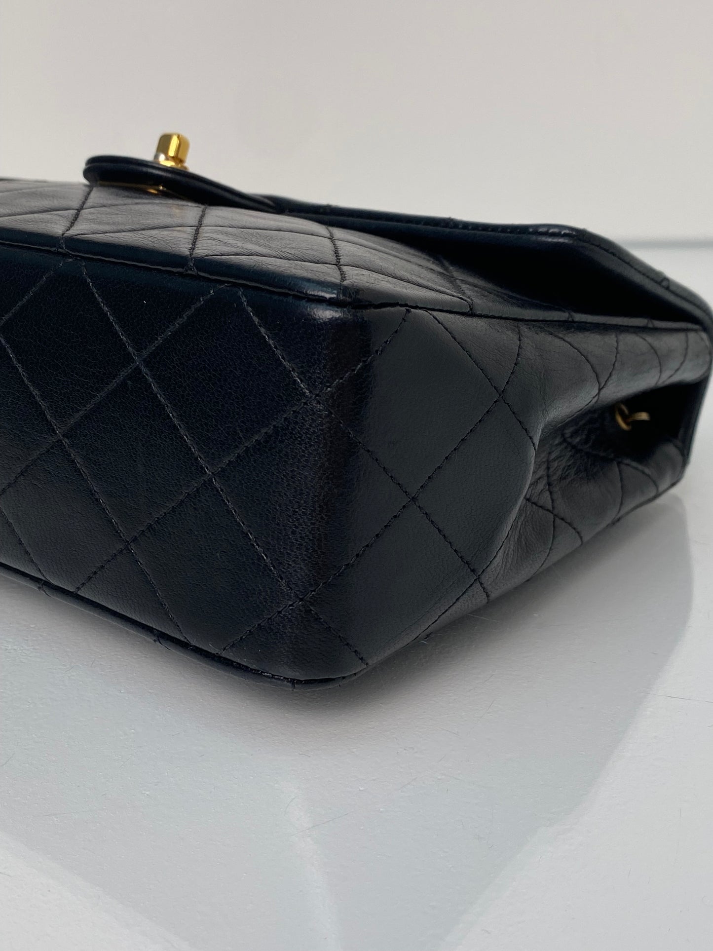Chanel Vintage Classic Black Mini Flap Bag GHW