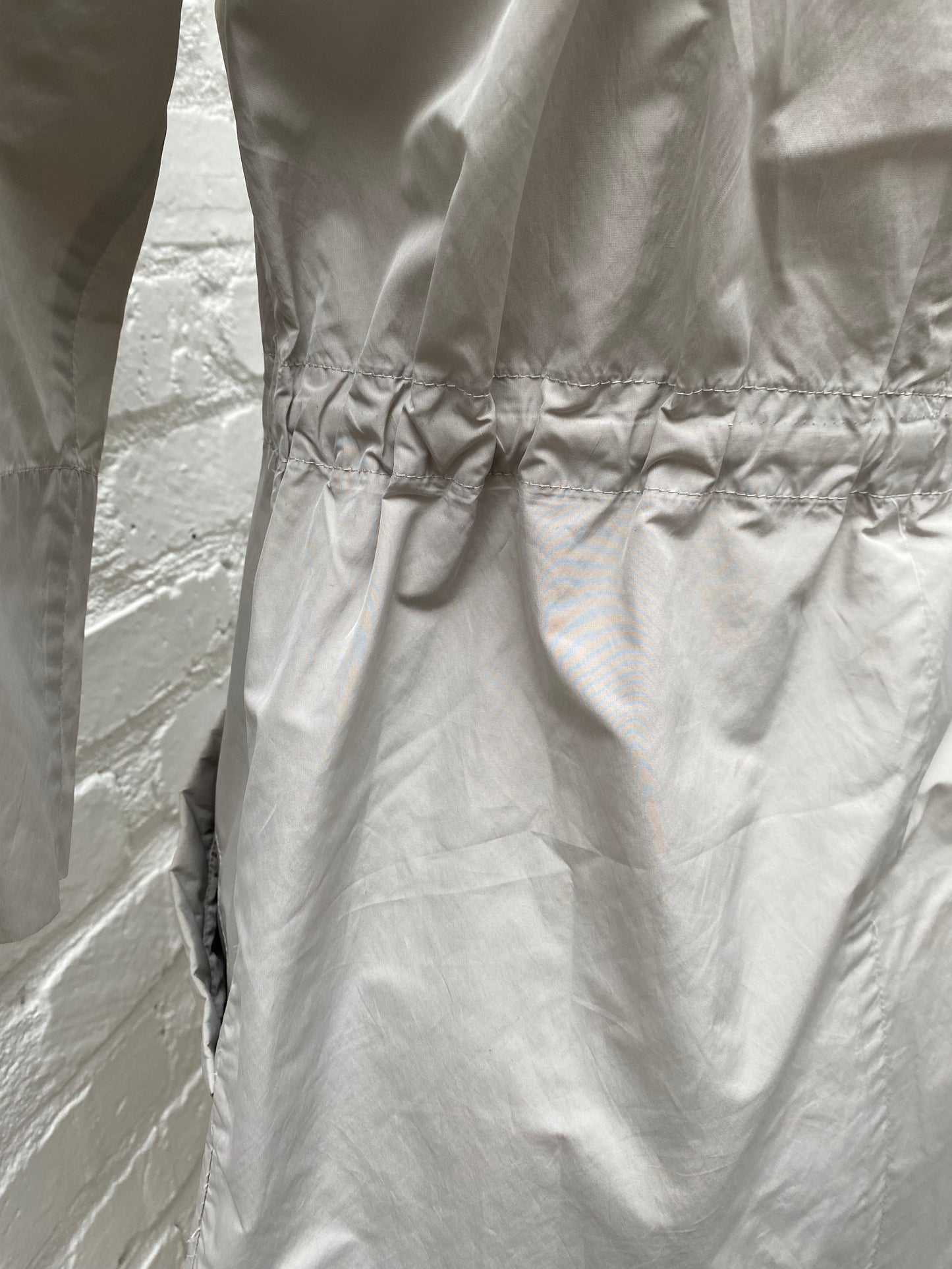 Brunello Cucinelli Greige Windbreaker Coat, 46