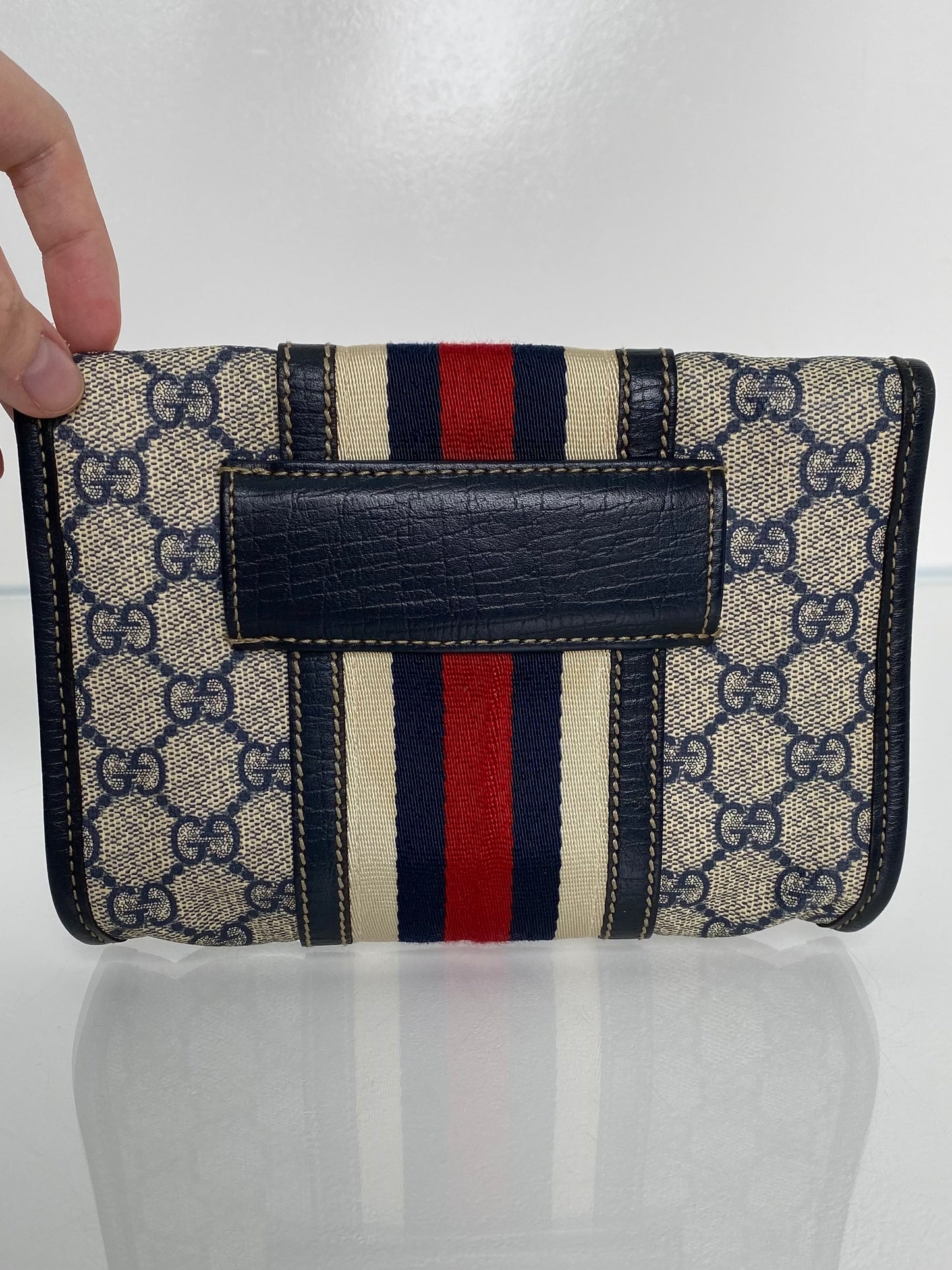 Gucci Monogram Web Stripe Belt Bag
