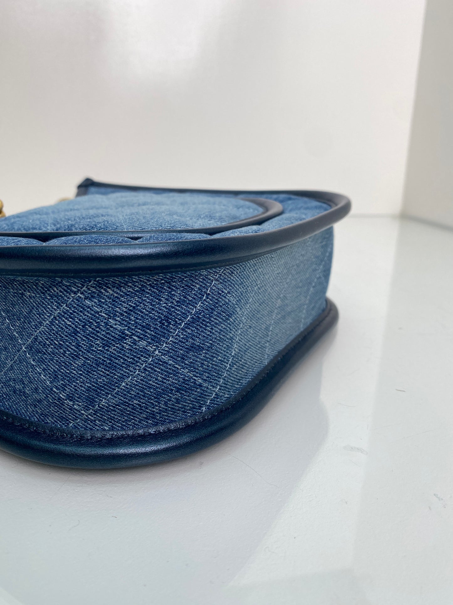 Chanel Denim Quilted Hobo Bag