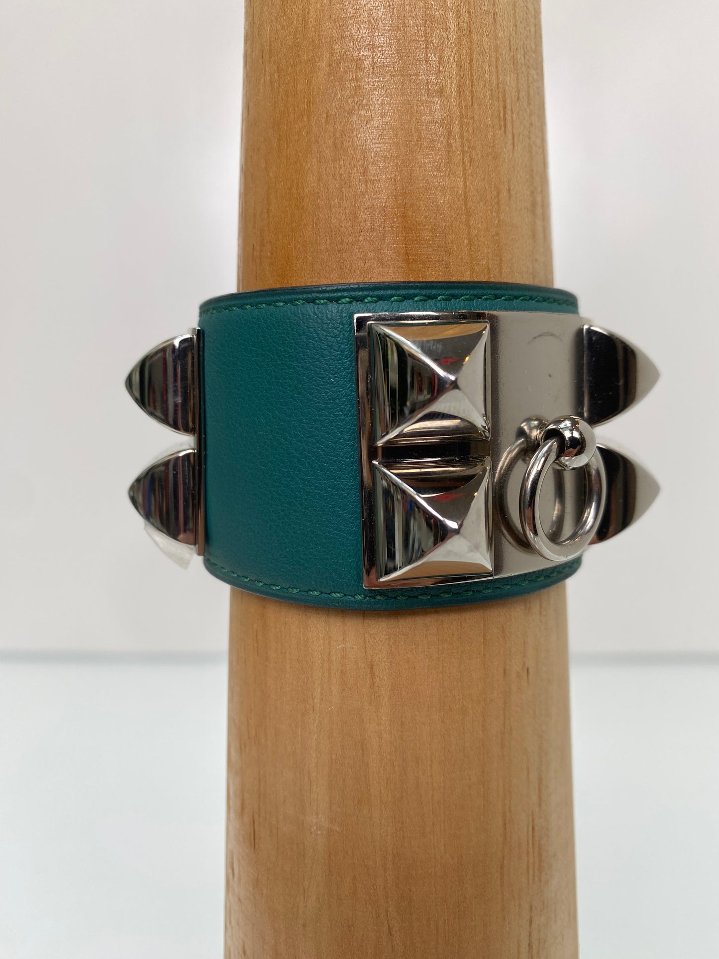 Hermes Malachite Collier De Chien PHW